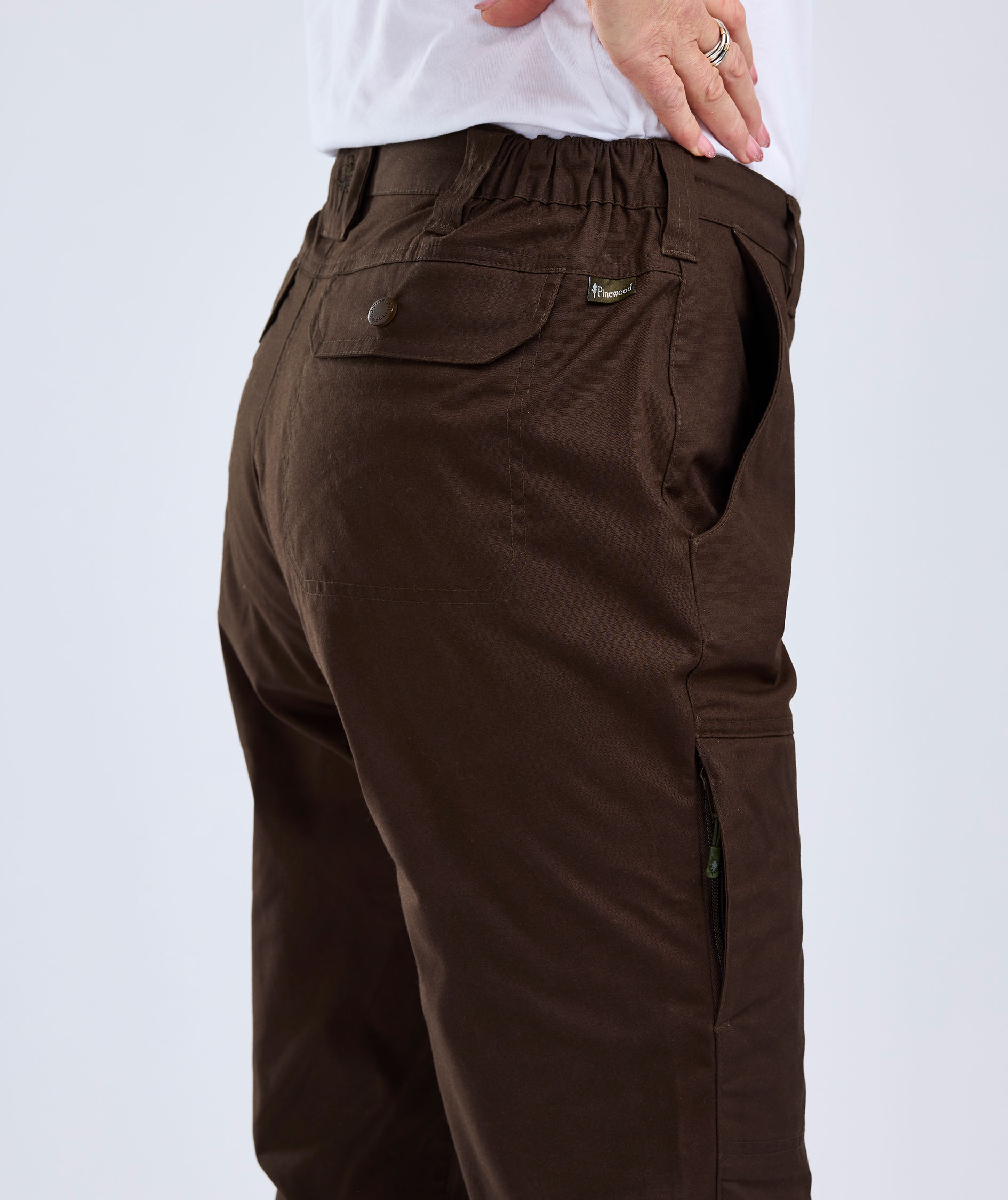 Pinewood Finnveden Outdoor damebukser, Dark brown, large image number 5