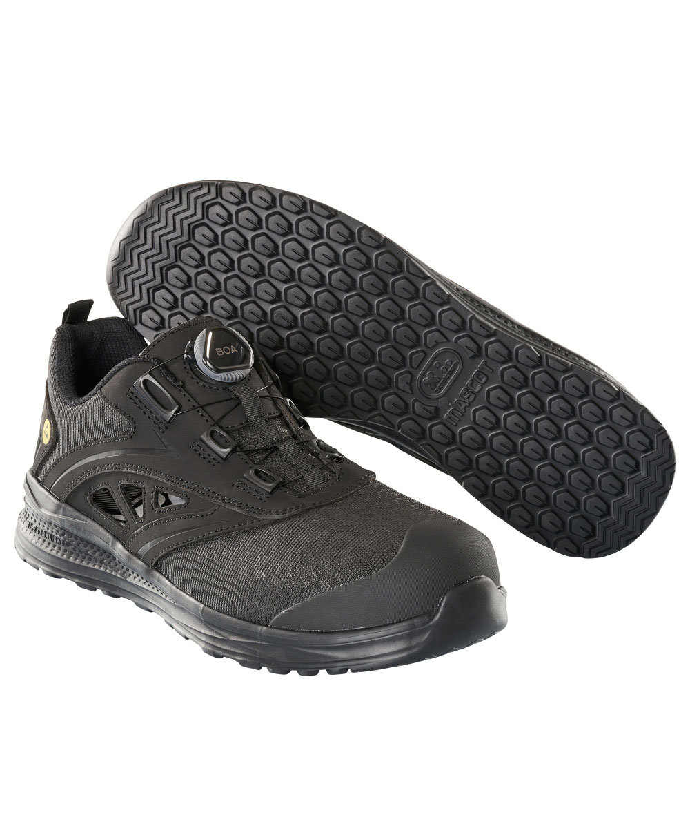 Mascot Carbon Boa&reg; vernesandaler S1P, Svart, Svart, swatch