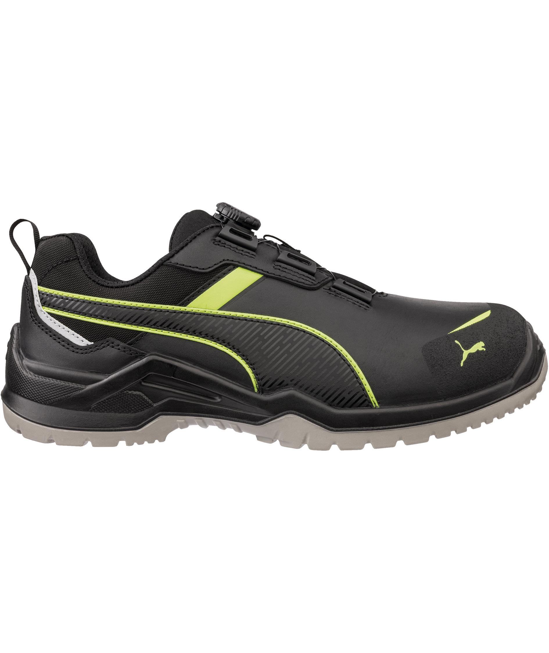 Puma Krypton sikkerhedssko S3S, Black/Green