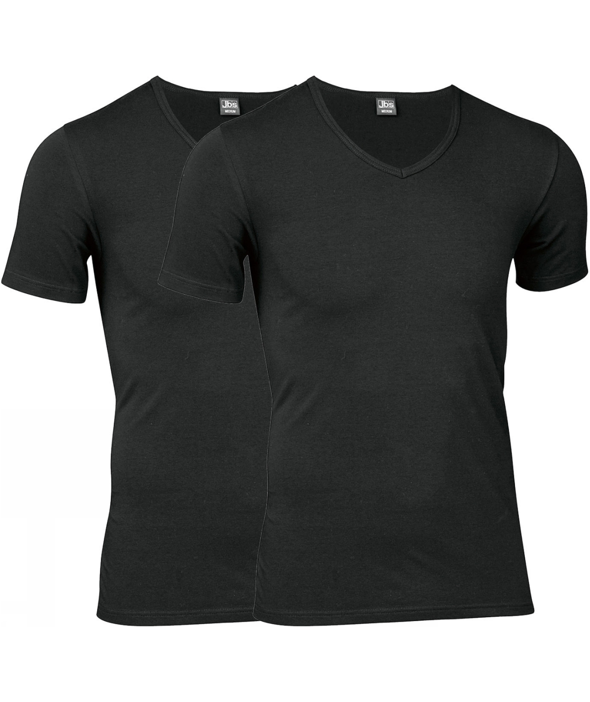 JBS 2-pak kort&aelig;rmet undertr&oslash;je, Sort