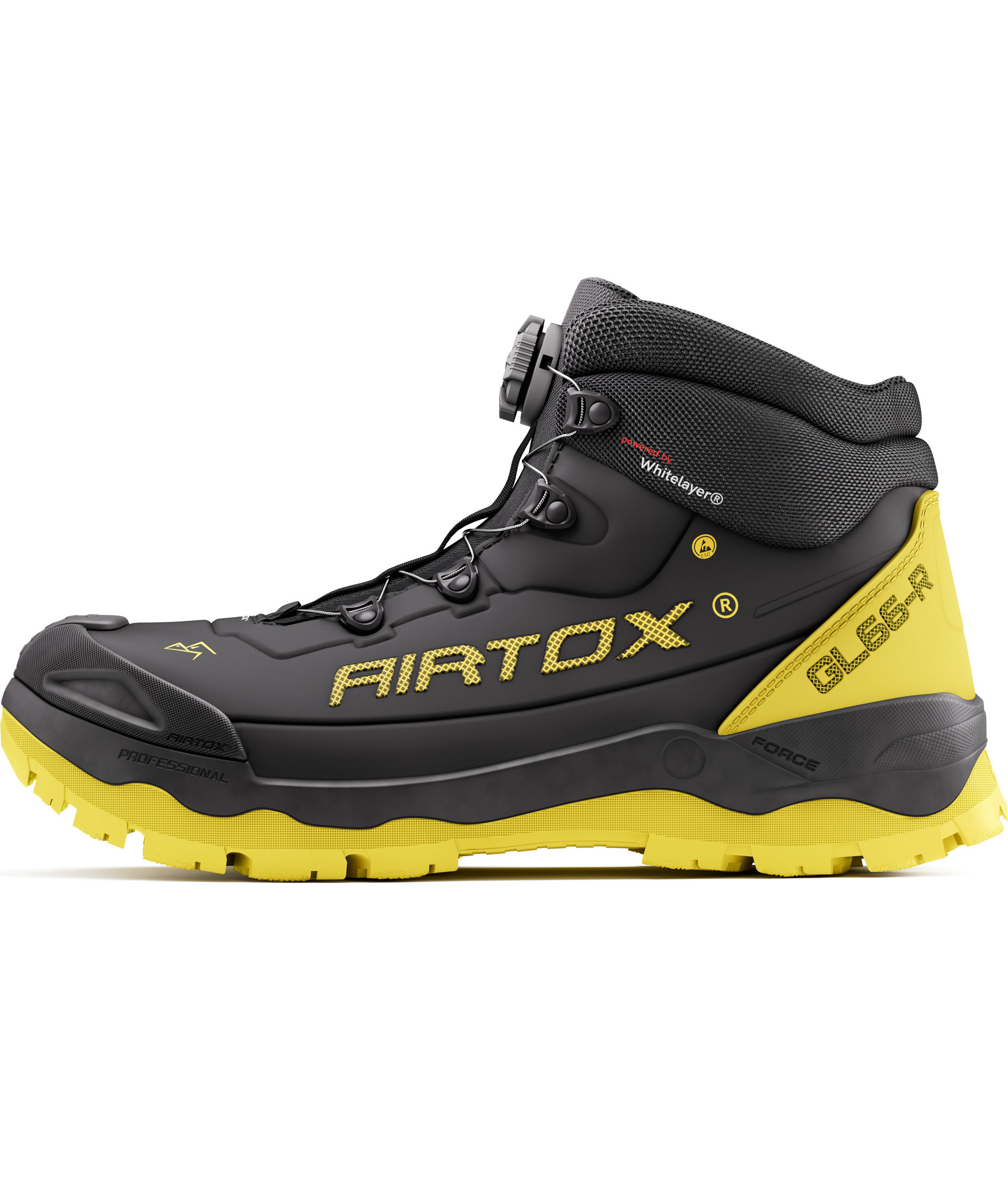 Airtox GL66-R safety boots S3S BOA, Black/Yellow