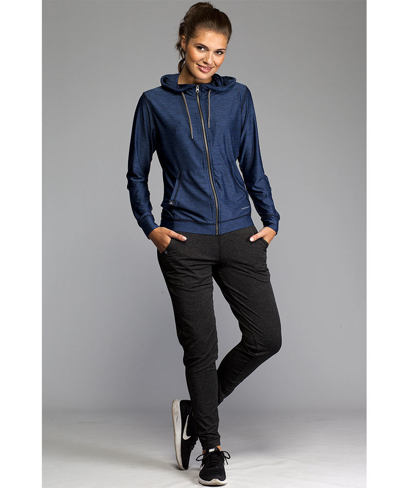 Pitch Stone Cooldry joggingbyxa, Dark black melange, large image number 2