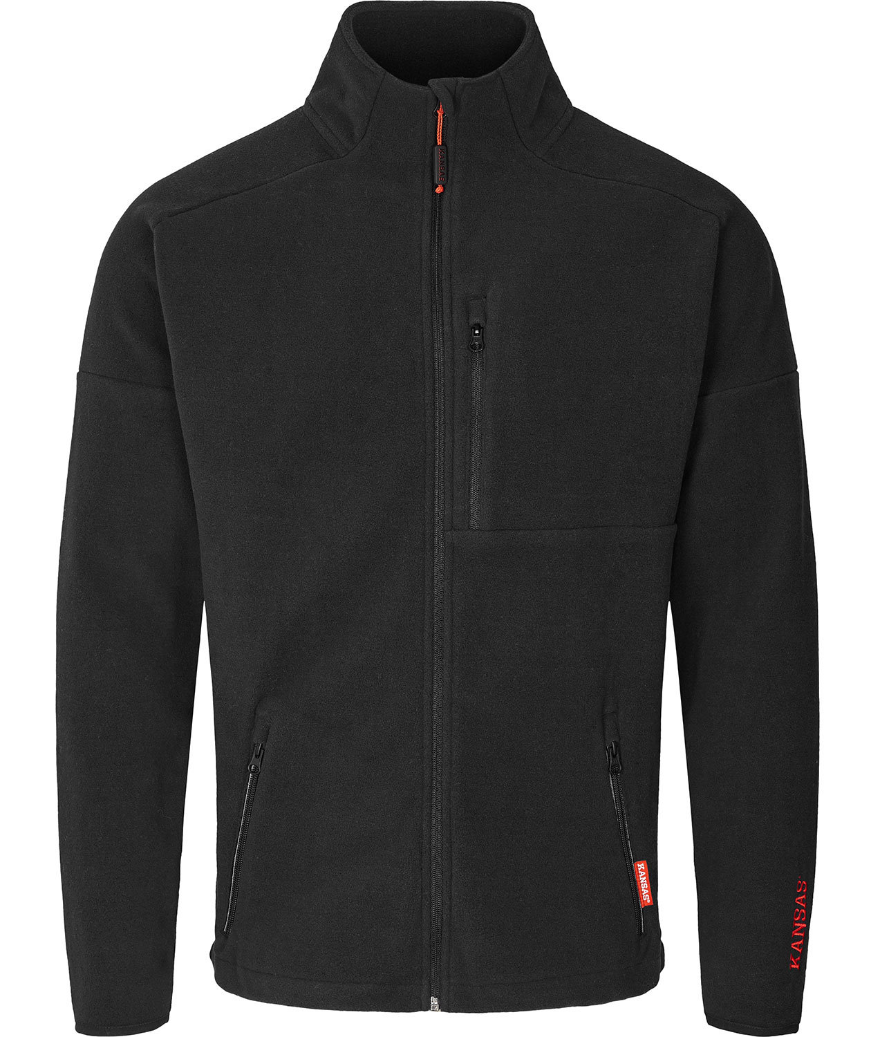 Kansas Evolve fleecejacka, Svart