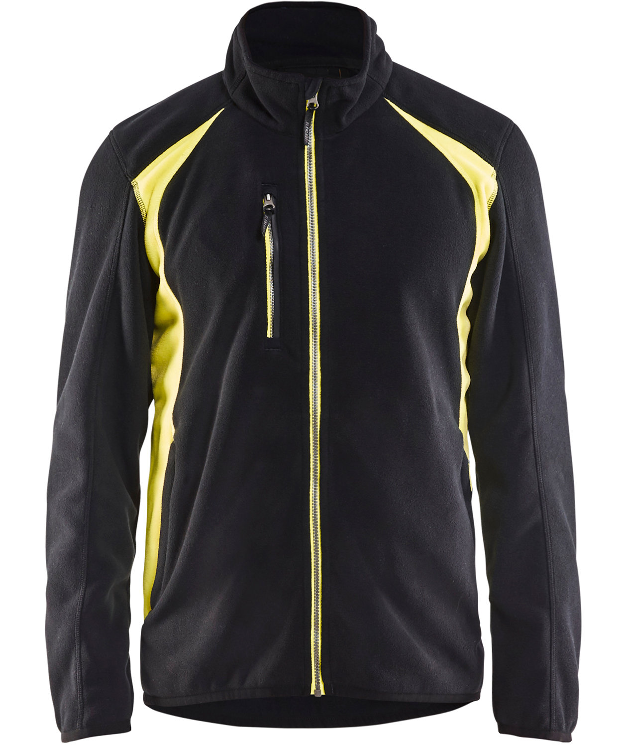 Bl&aring;kl&auml;der Unite fleecejakke, Svart/Hi-Vis Gul