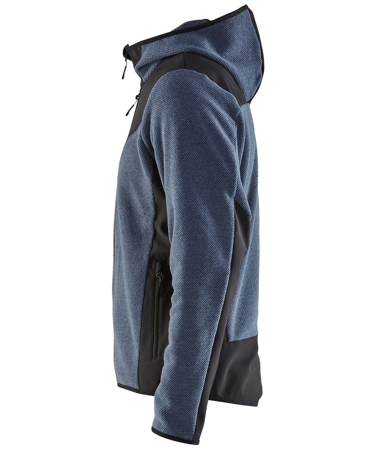 Bl&aring;kl&auml;der strikjakke, St&oslash;vet bl&aring;/M&oslash;rk Marine, large image number 3