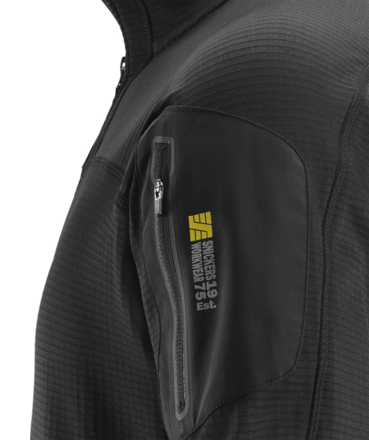 Snickers Body Mapping midlayer Cardigan 9438, Schwarz, large image number 5