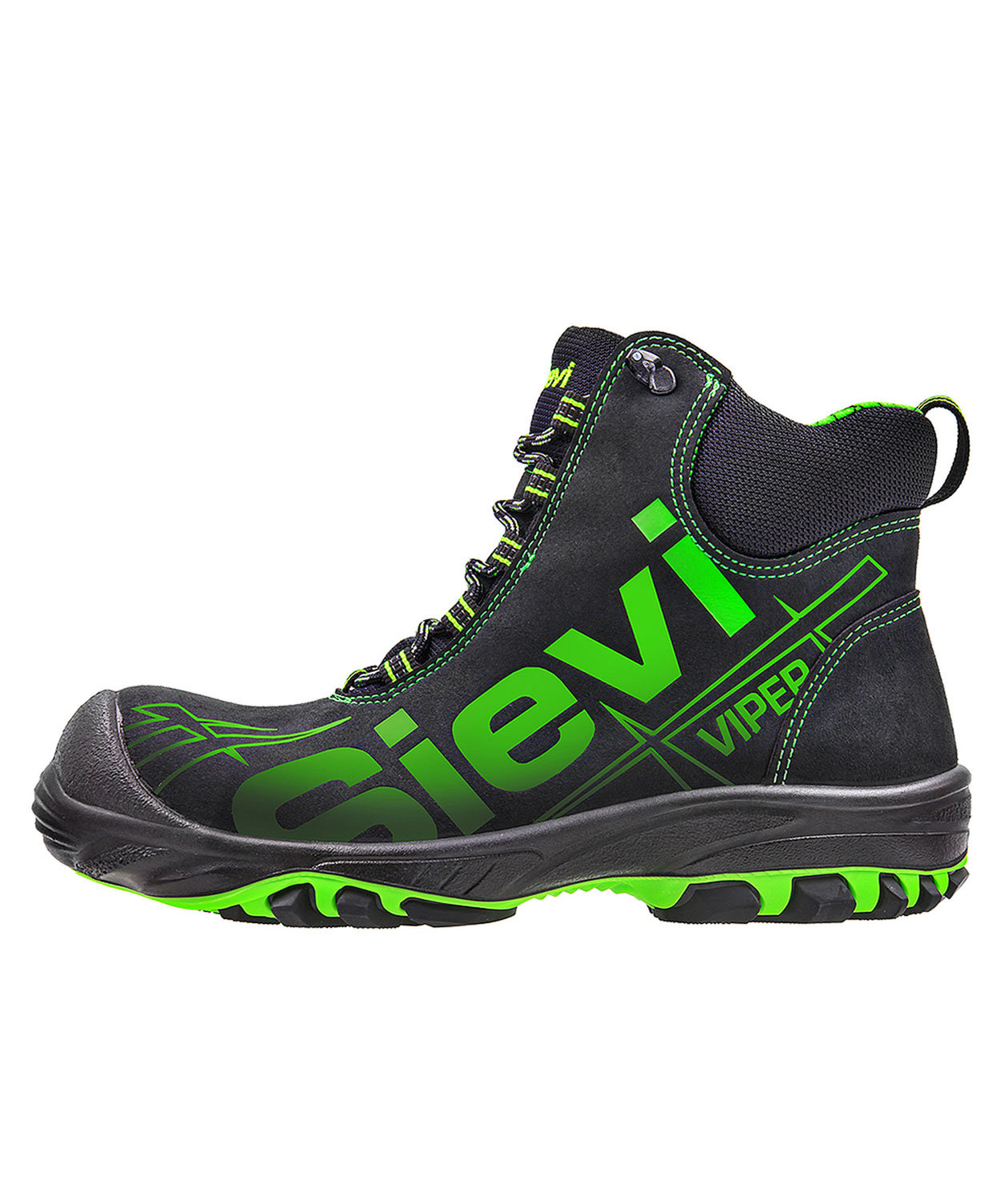 Sievi ViperX High+ safety boots S3, Black/Green, large image number 0