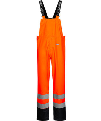 Lyngs&oslash;e PU regnselebukse, Hi-vis Oransje/Marinebl&aring;