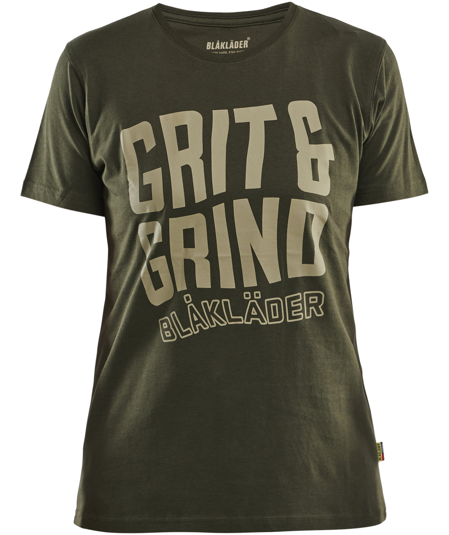 Bl&aring;kl&auml;der Grit and Grind T-shirt dam, Skogsgr&ouml;n