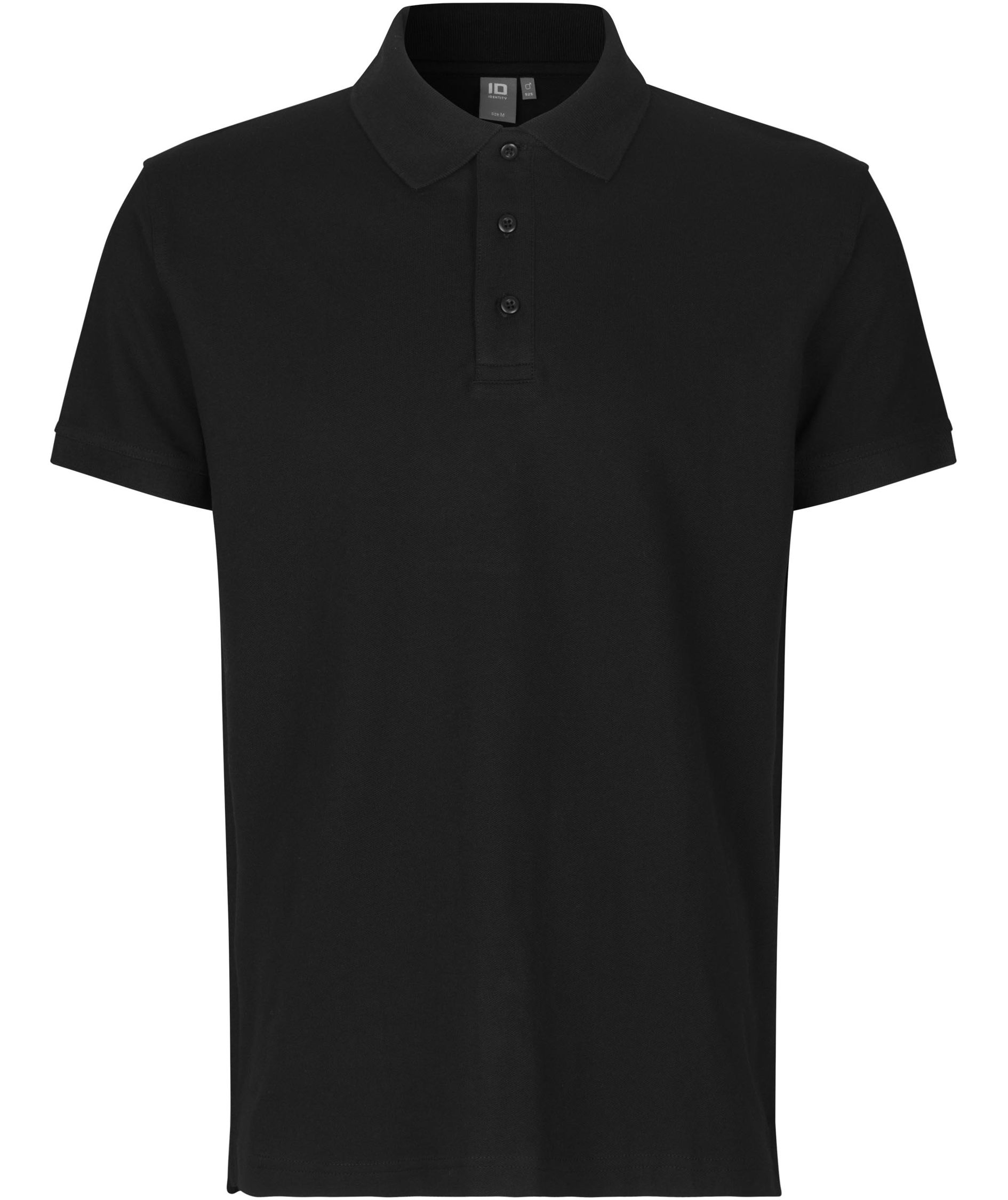 ID Stretch Poloshirt, Schwarz, Schwarz, swatch