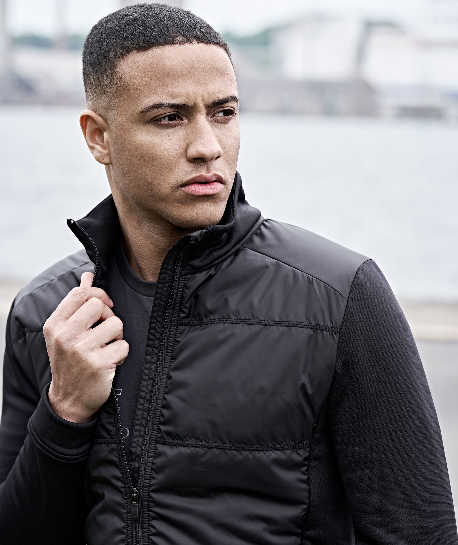 Tee Jays hybrid-stretch jacka, Svart, large image number 5