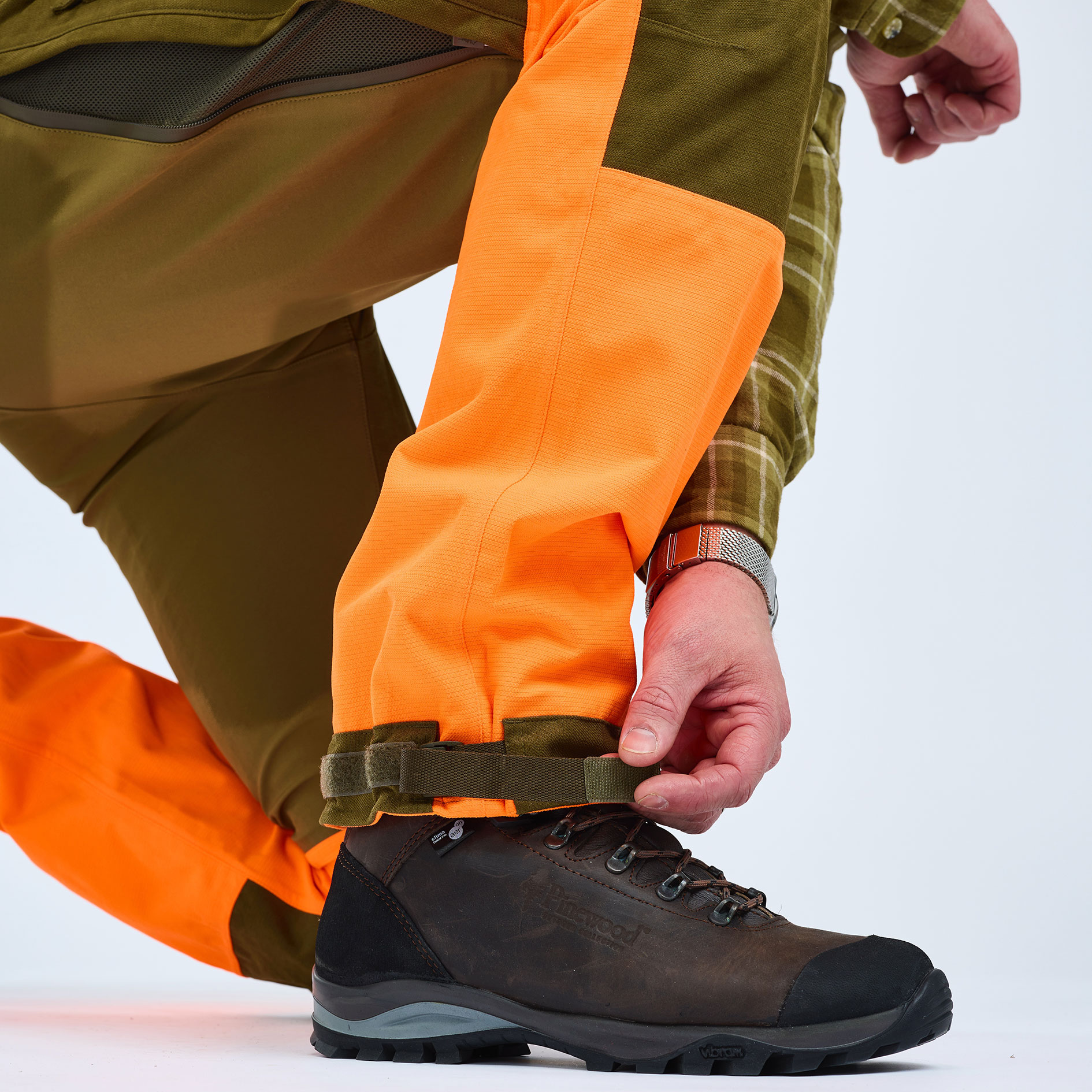 Pinewood Furudal Expert 2L Hunting bukser, Olive Green/Orange, large image number 8