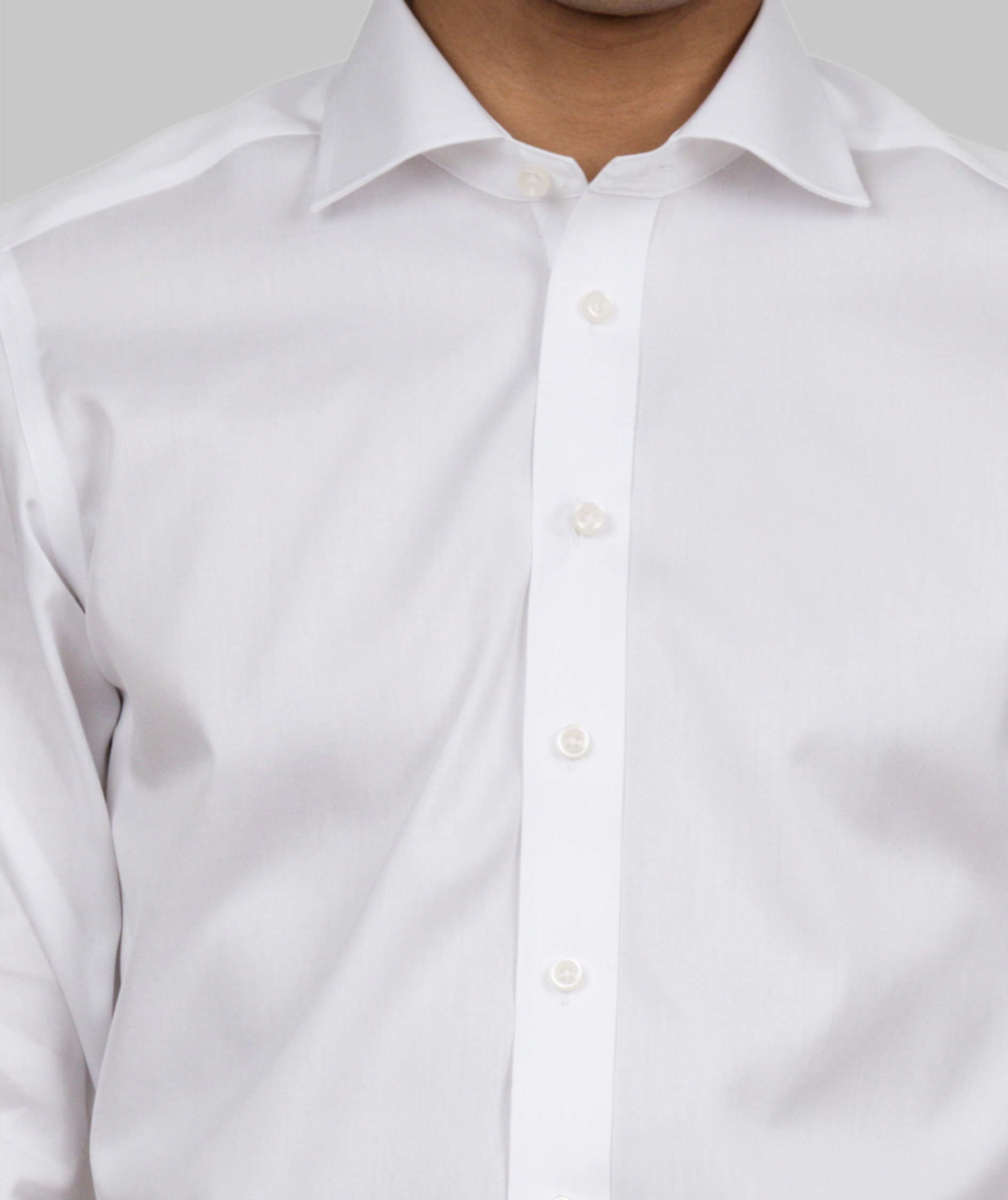 J. Harvest & Frost Twill Green Bow O1 slim fit skjorta, Vit, large image number 6