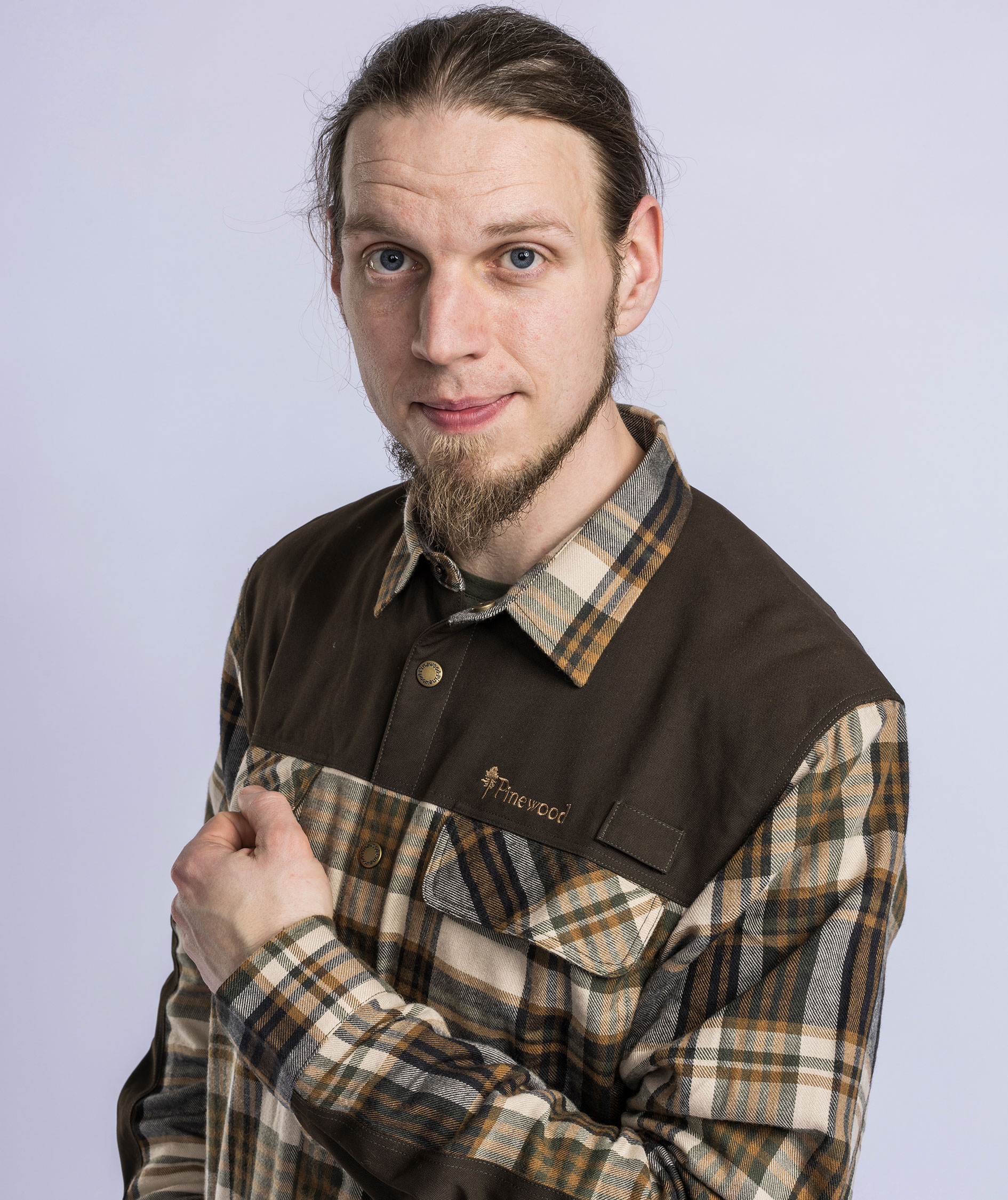 Pinewood Furudal Pro skjorte med uld, Beige/Suede Brown, large image number 4