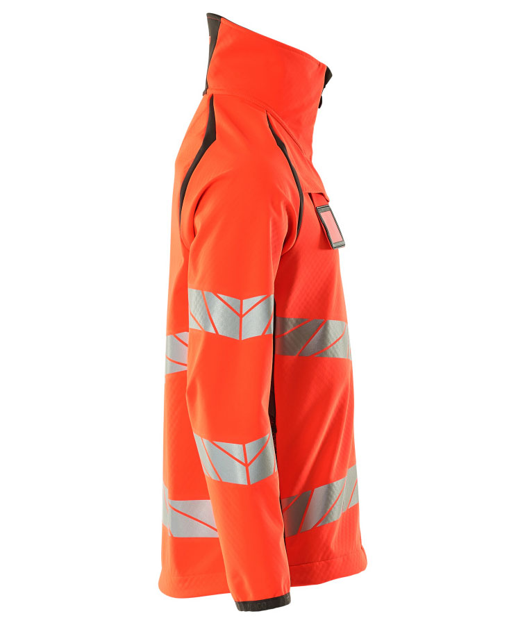 Mascot Accelerate Safe softshelljakke, Hi-vis r&oslash;d/M&oslash;rk antrasitt, large image number 2