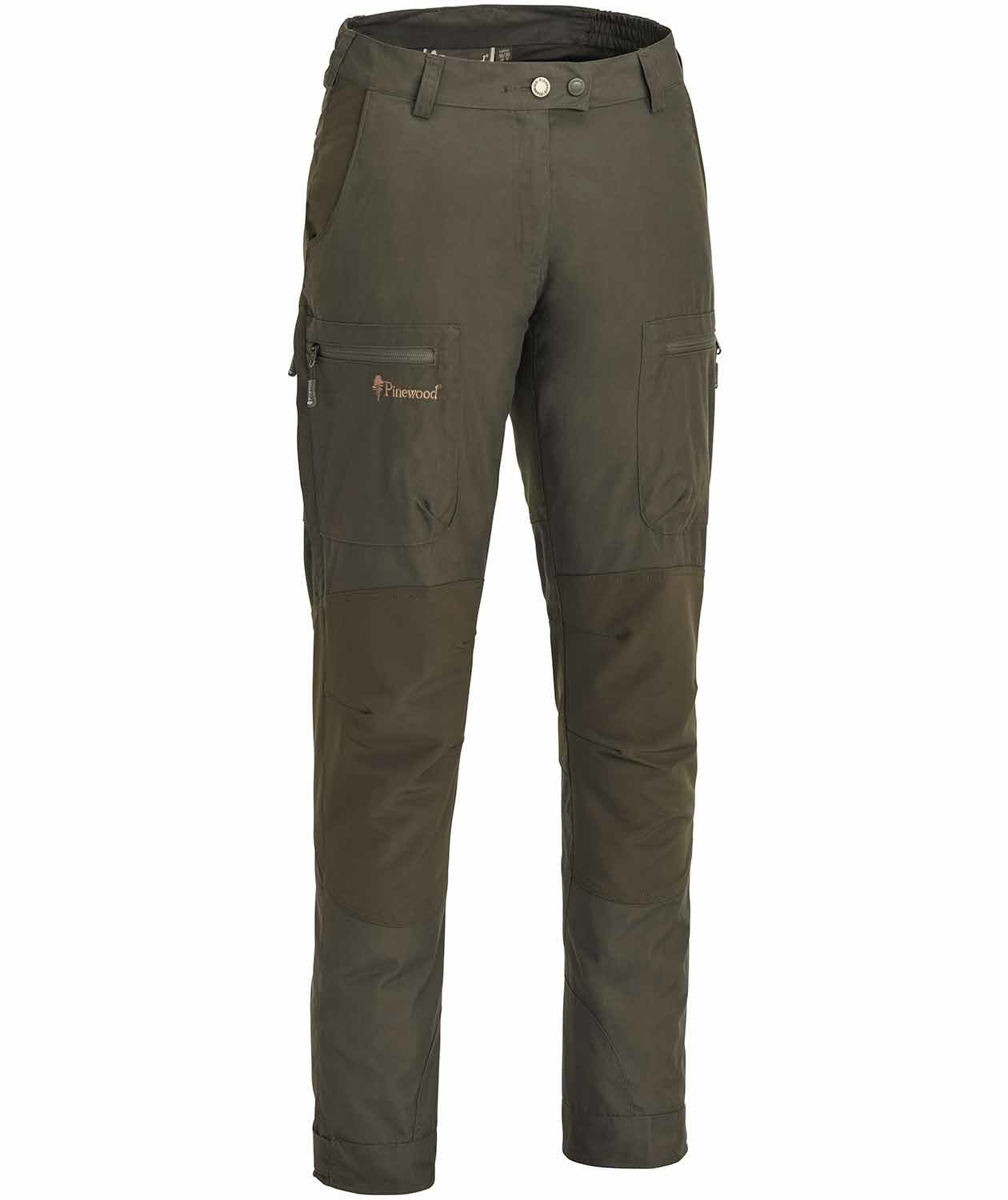 Pinewood Caribou TC damebukser, M&oslash;rk&nbsp;Olivengr&oslash;n, M&oslash;rk&nbsp;Olivengr&oslash;n, swatch