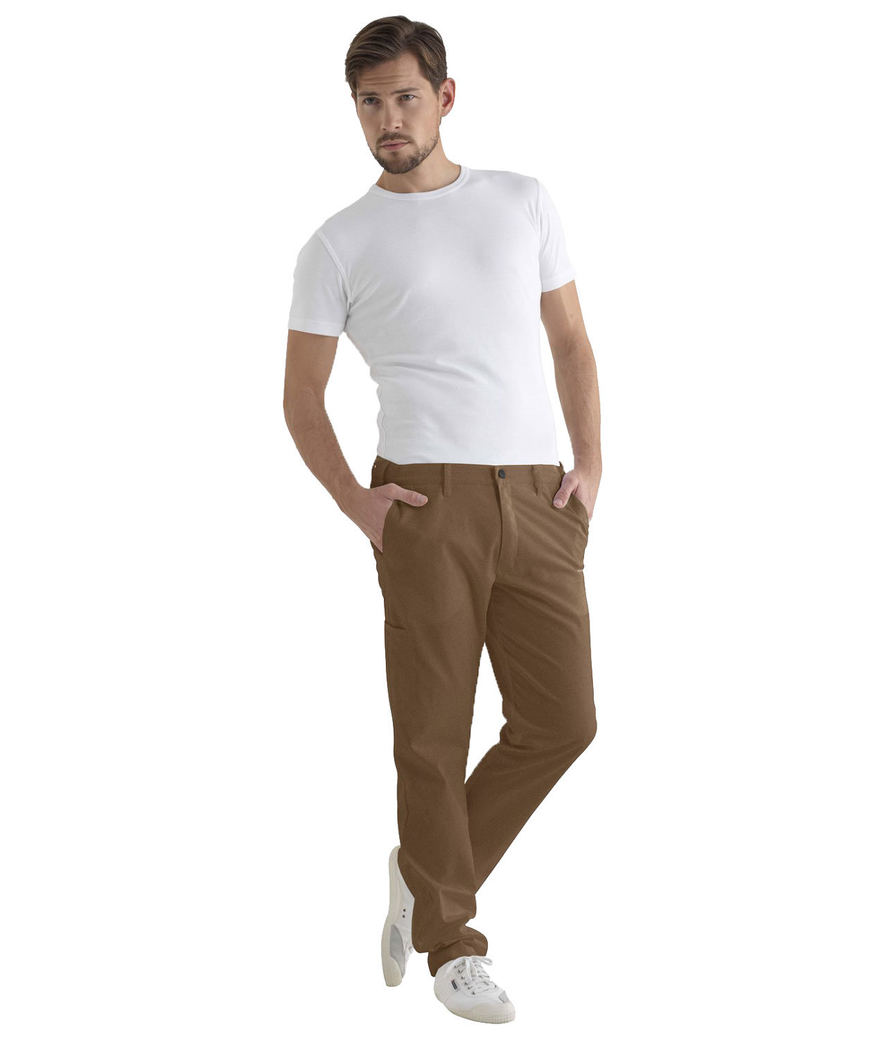 Kentaur chino byxa benl&auml;ng 86 cm, Dark khaki