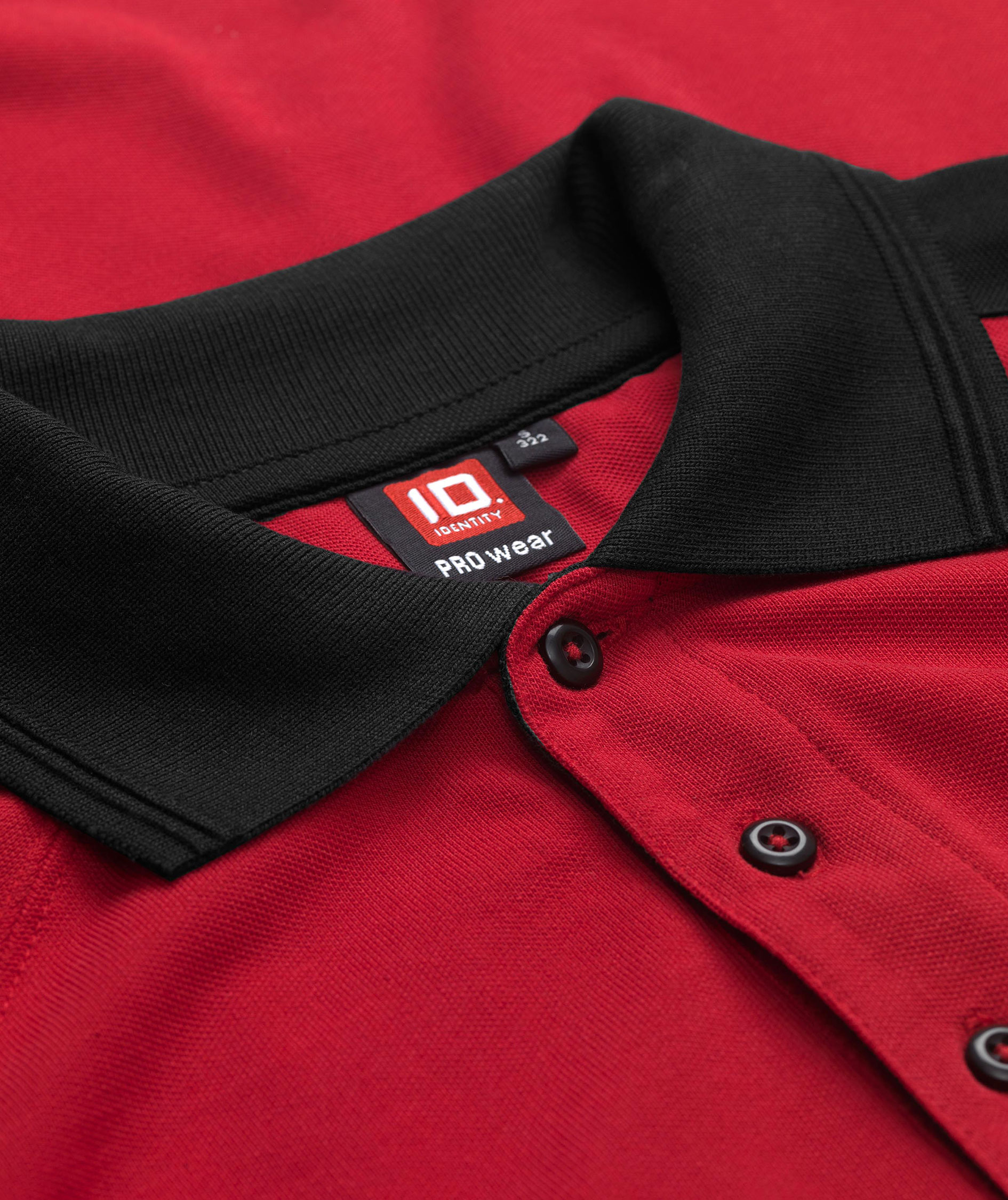 ID Pro Wear Kontrast Poloshirt, Rot, large image number 3