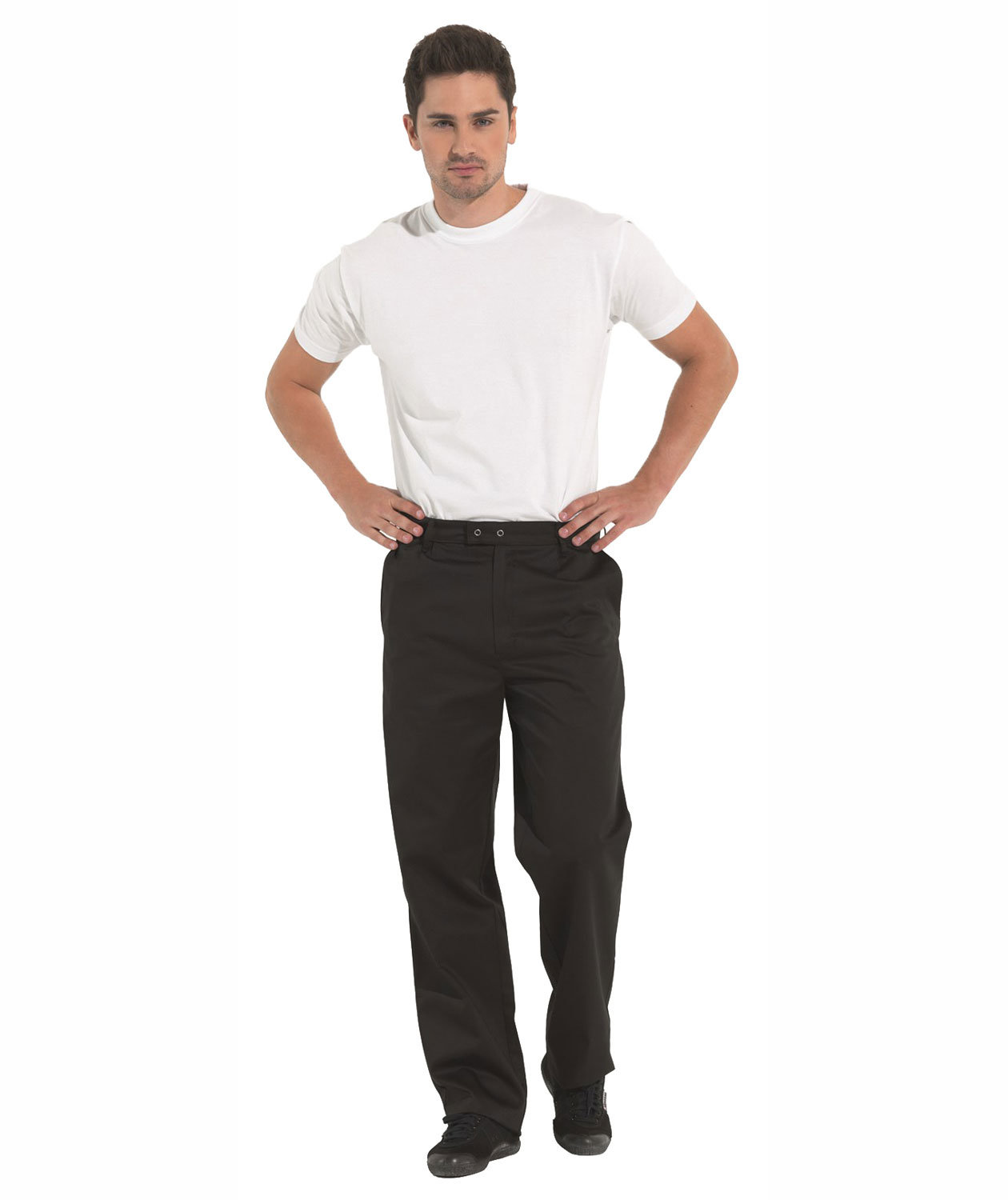 Kentaur byxa med veck, Svart