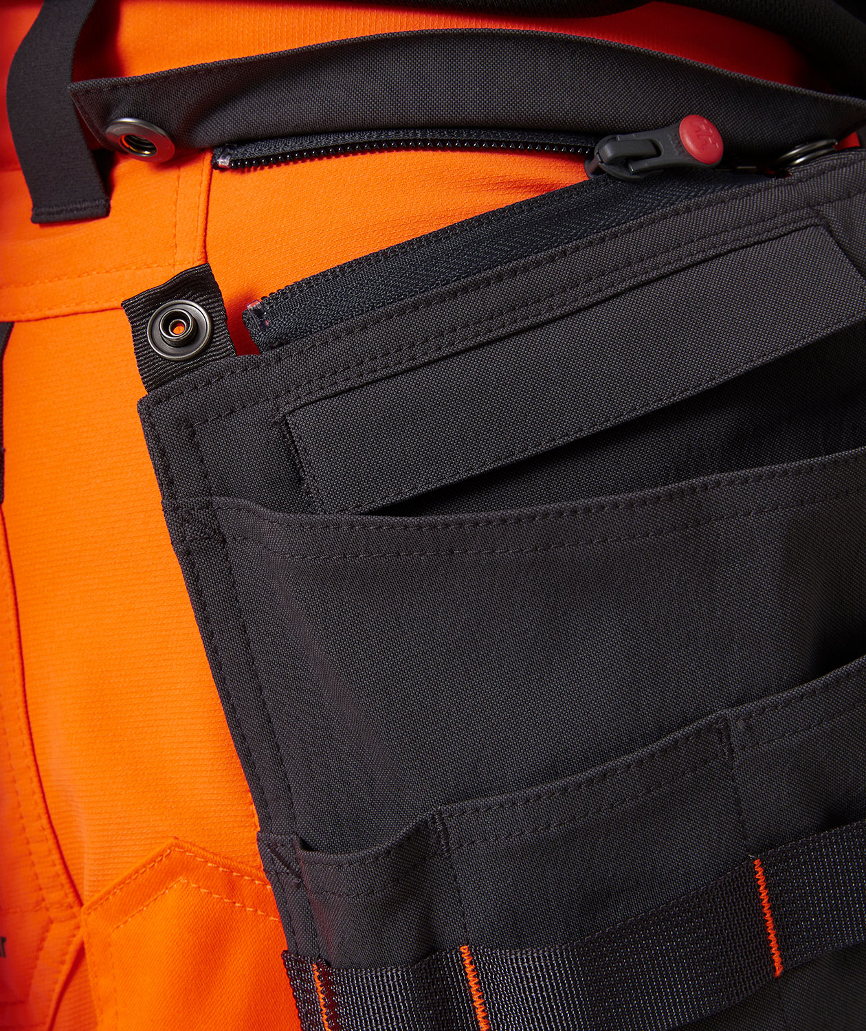 Helly Hansen ICU BRZ craftsman knee pants full stretch, Hi-vis Orange/Ebony, large image number 4