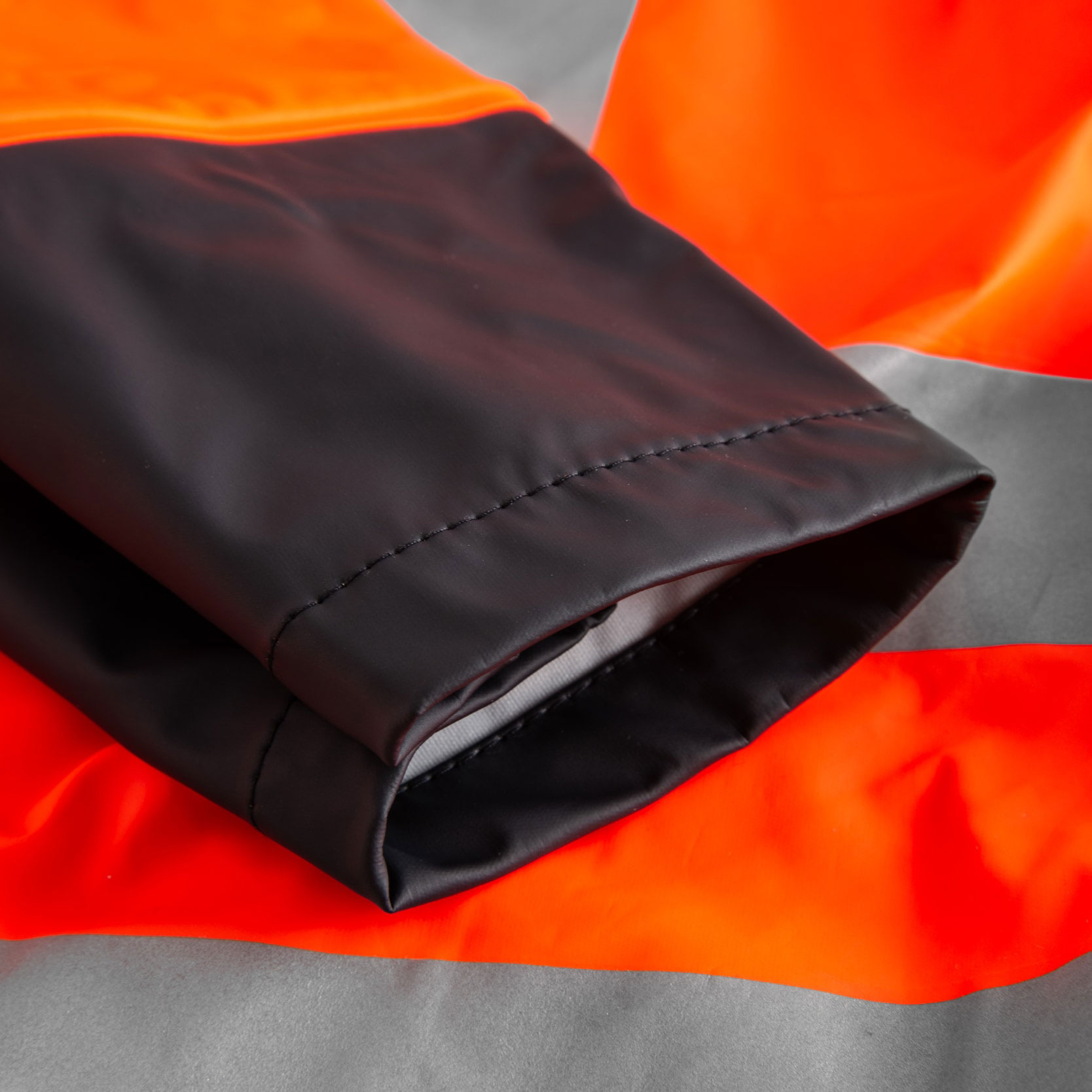 Lyngs&oslash;e PU rain jacket, Hi-vis Orange/Marine, large image number 2