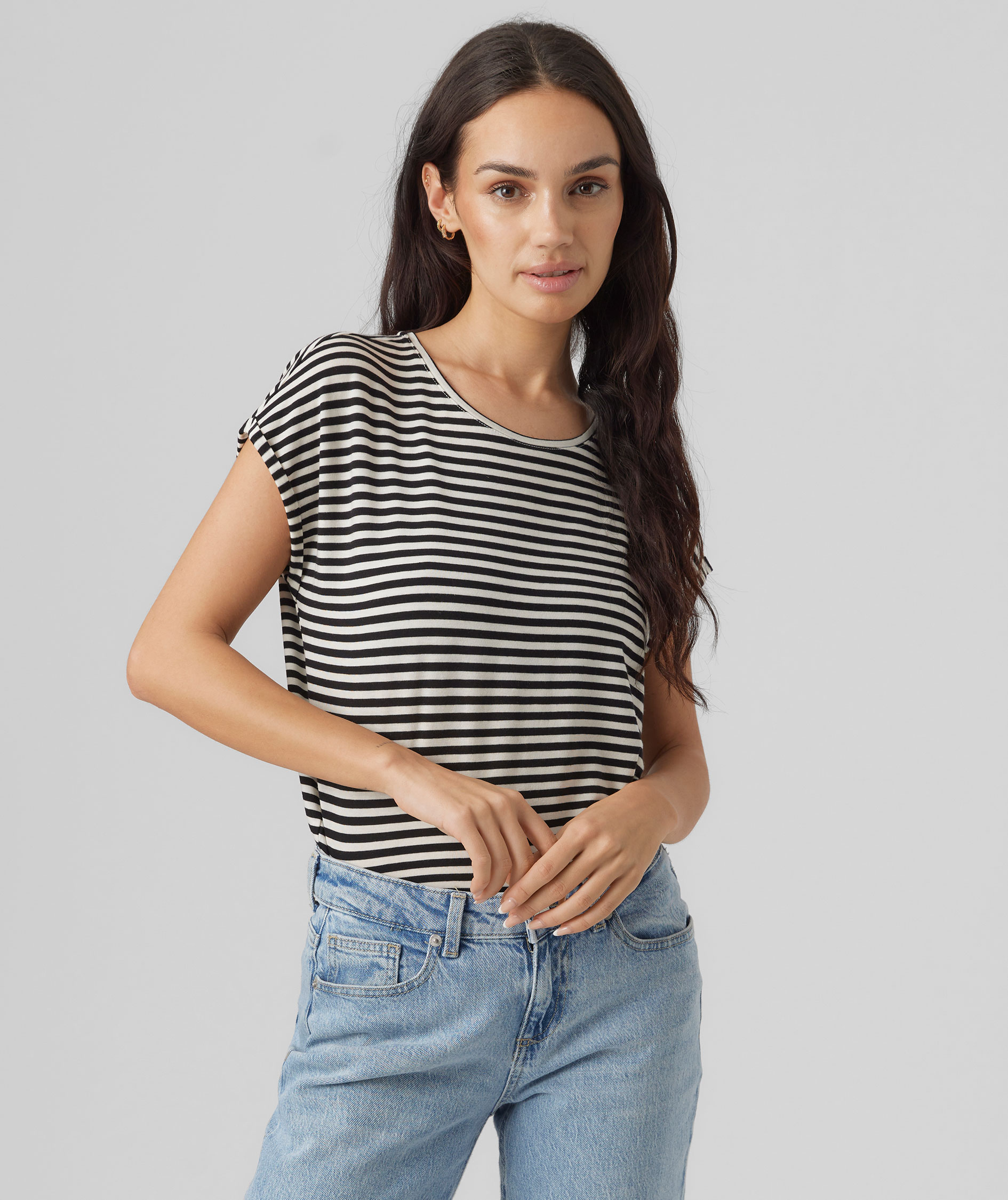 Vero Moda VMAVA STRIPE T-shirt dam