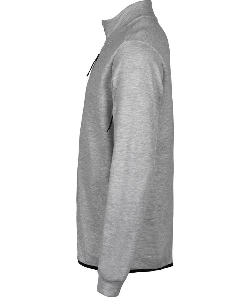 Tee Jays Athletic Cardigan, Heather Grey, large image number 3