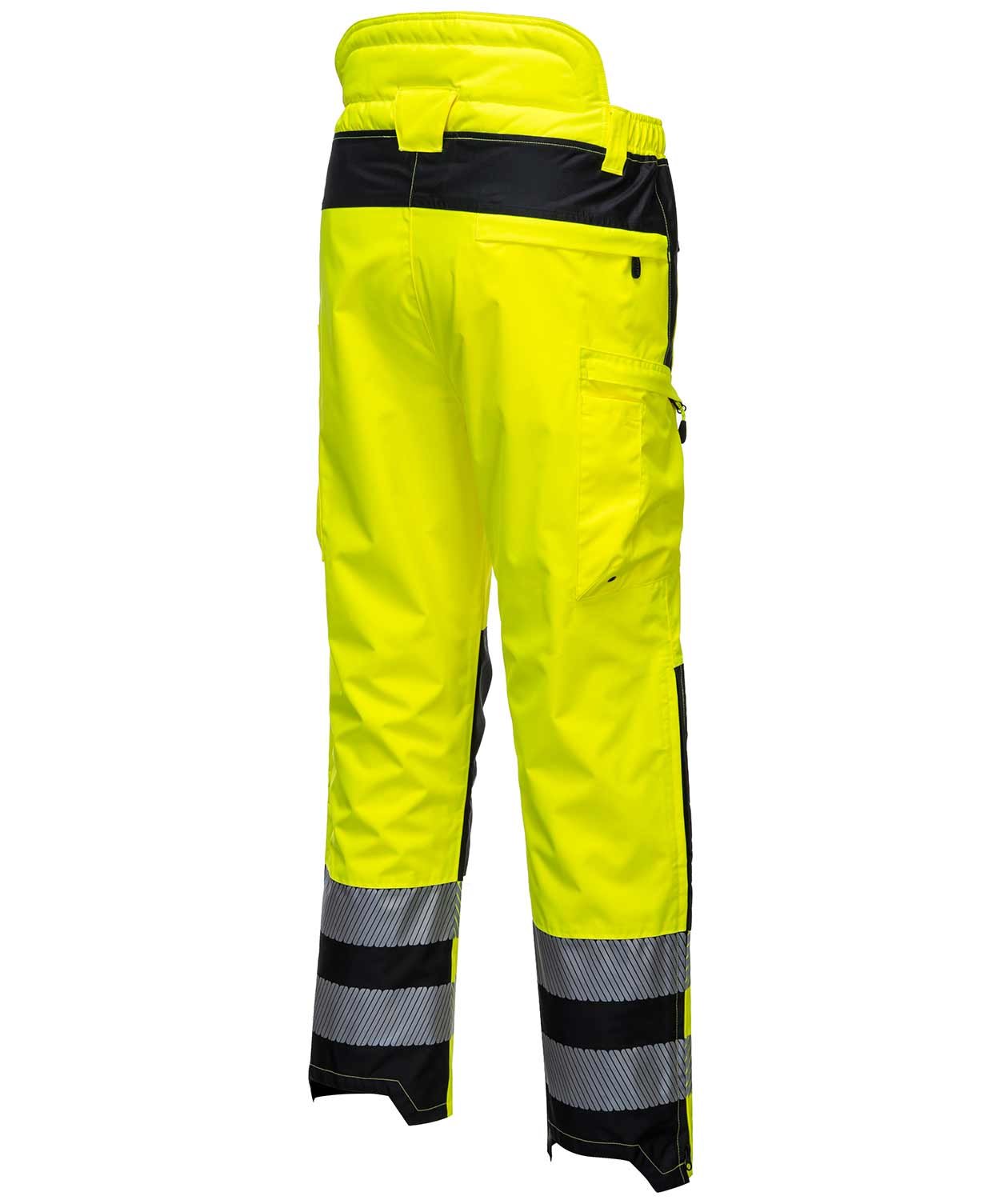 Portwest PW3 regnbukser, Hi-vis Gul/Sort, large image number 3