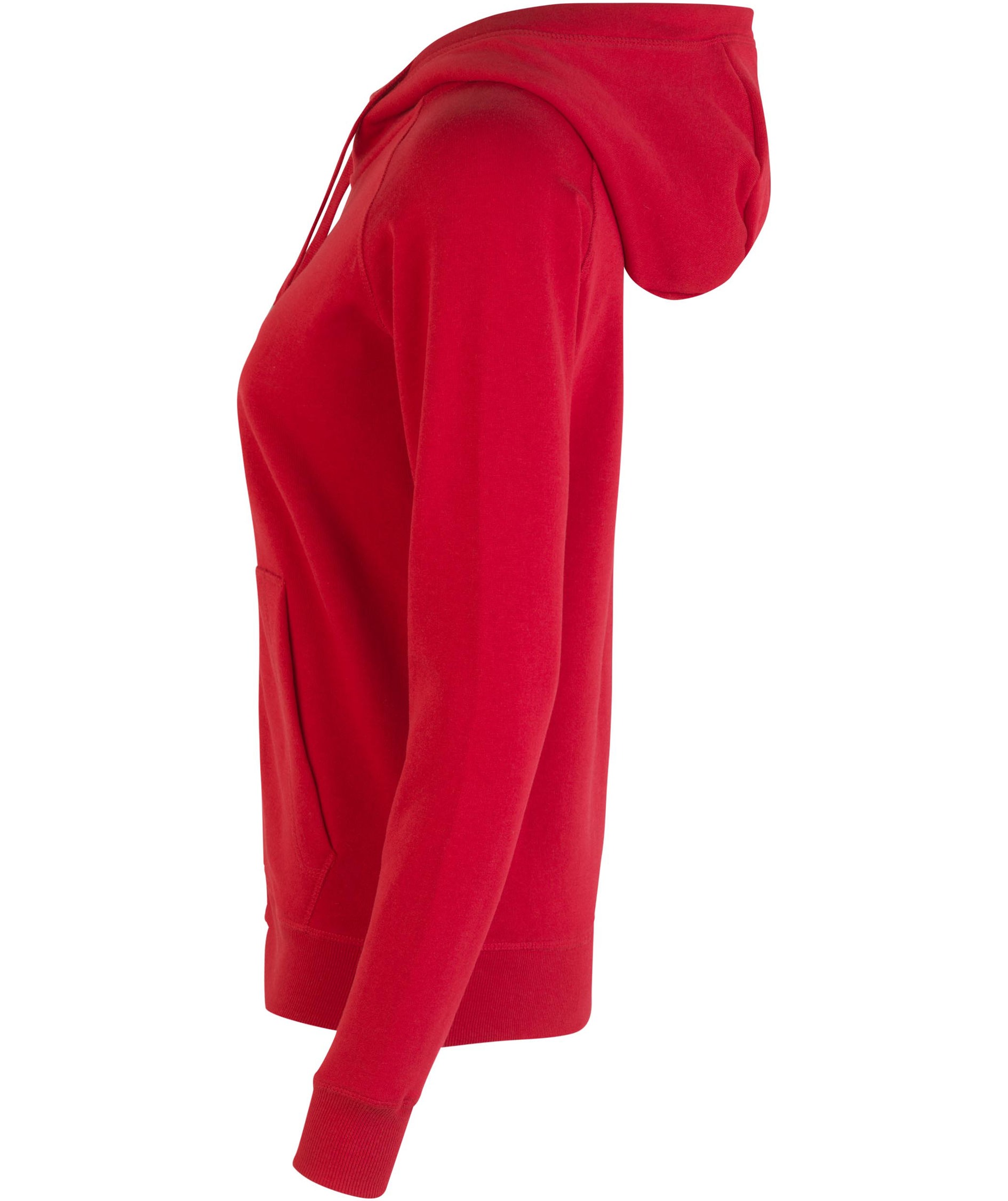 ID hoodie med dragkedja dam, R&ouml;d, large image number 2