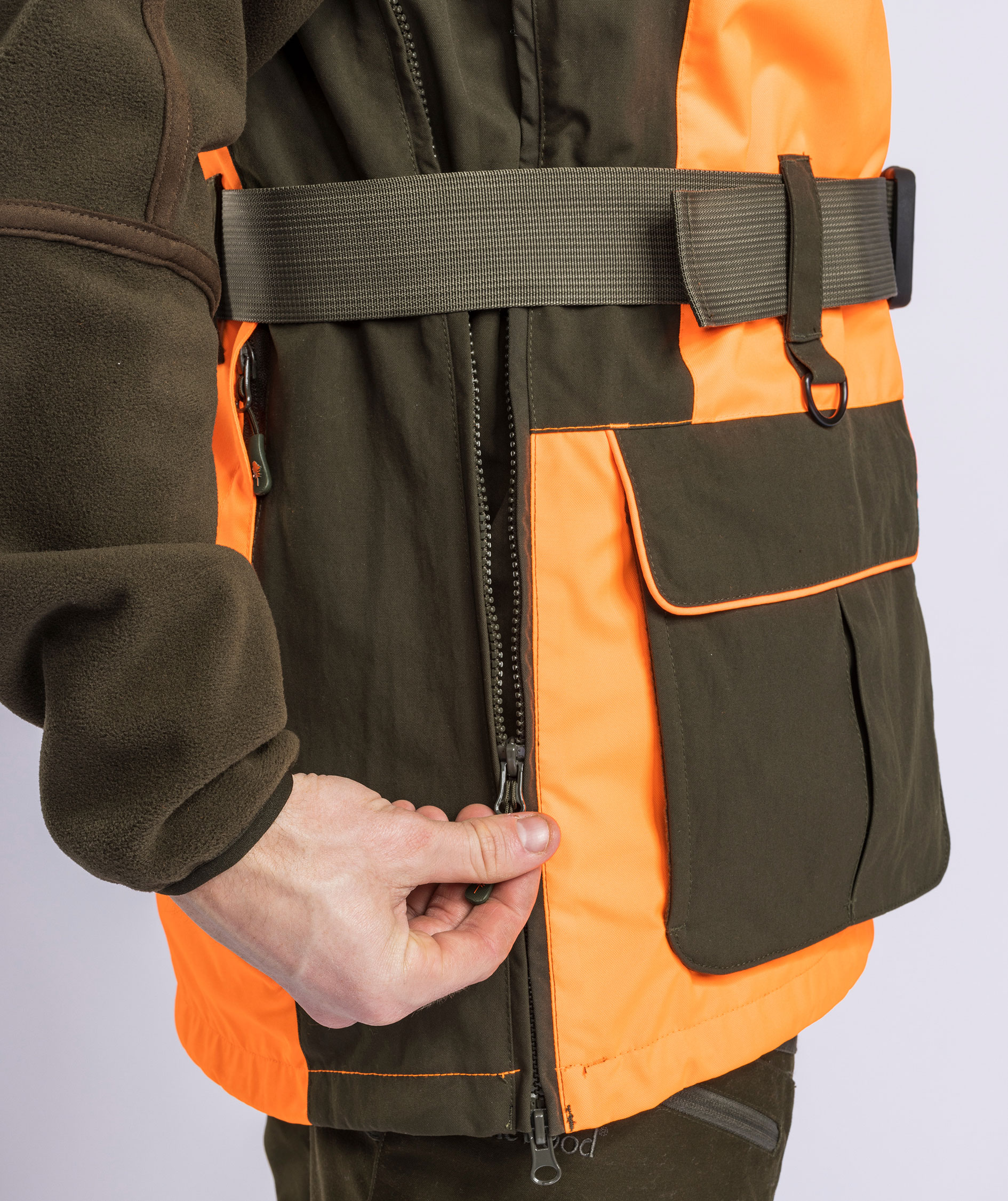 Pinewood Furudal Doghandler vest, Orange/Moss Green, large image number 9