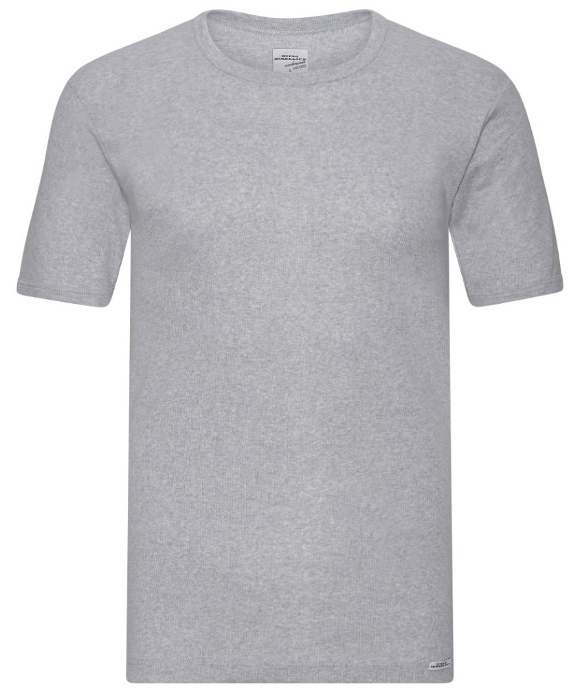 by Mikkelsen short-sleeved underwear shirt, Grey Melange