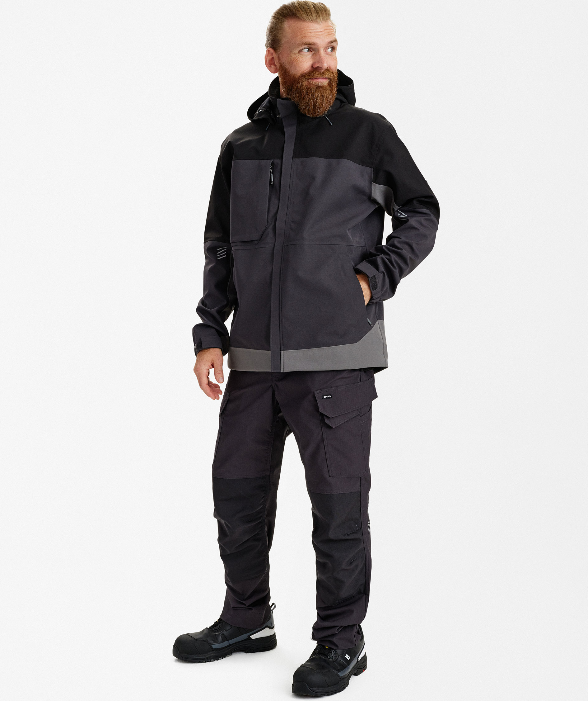 Engel Entire shell jacket, Anthracite Grey/Black, large image number 2