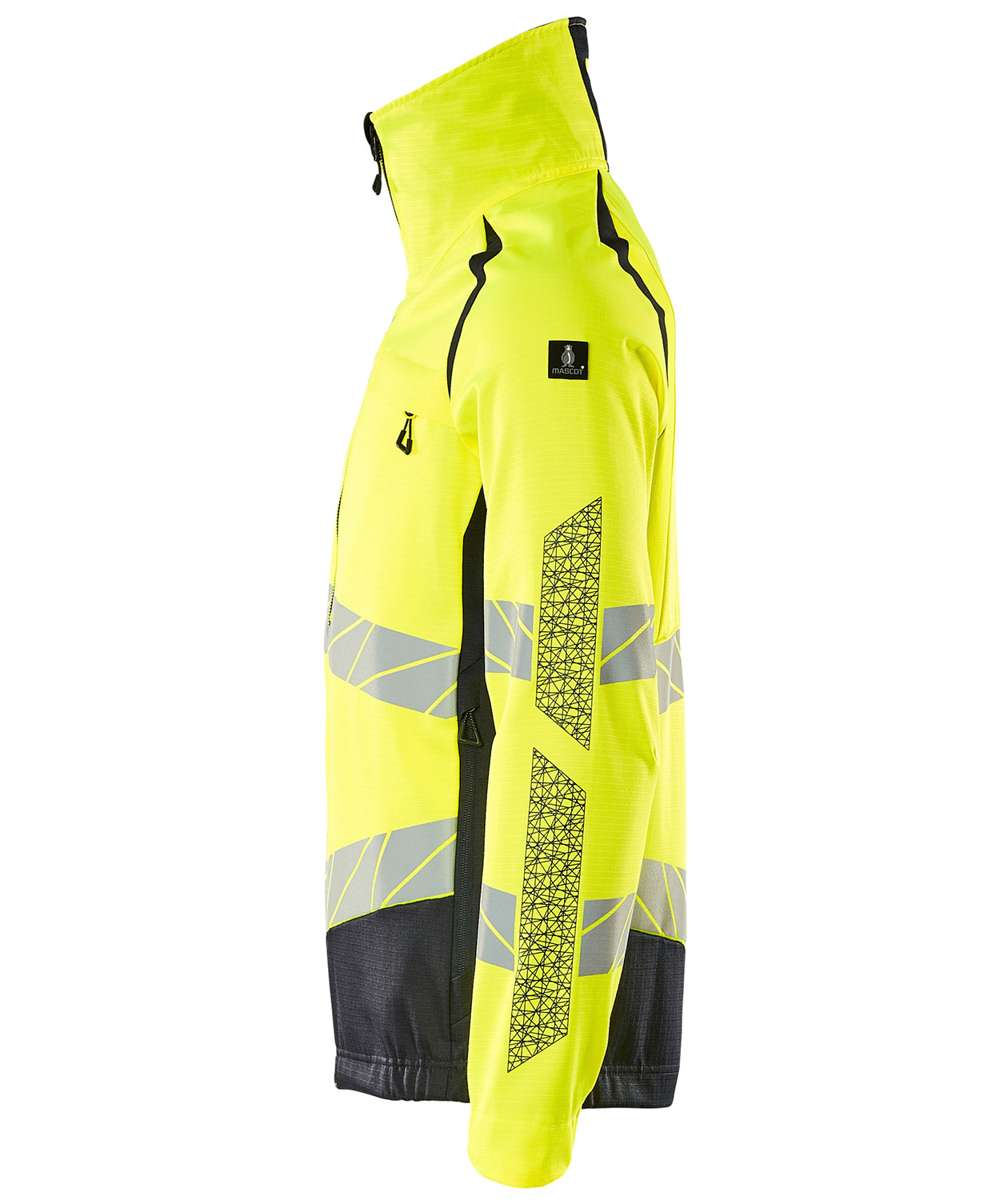 Mascot Accelerate Safe Jacke, Hi-Vis Gelb/Dunkel Marine, large image number 2