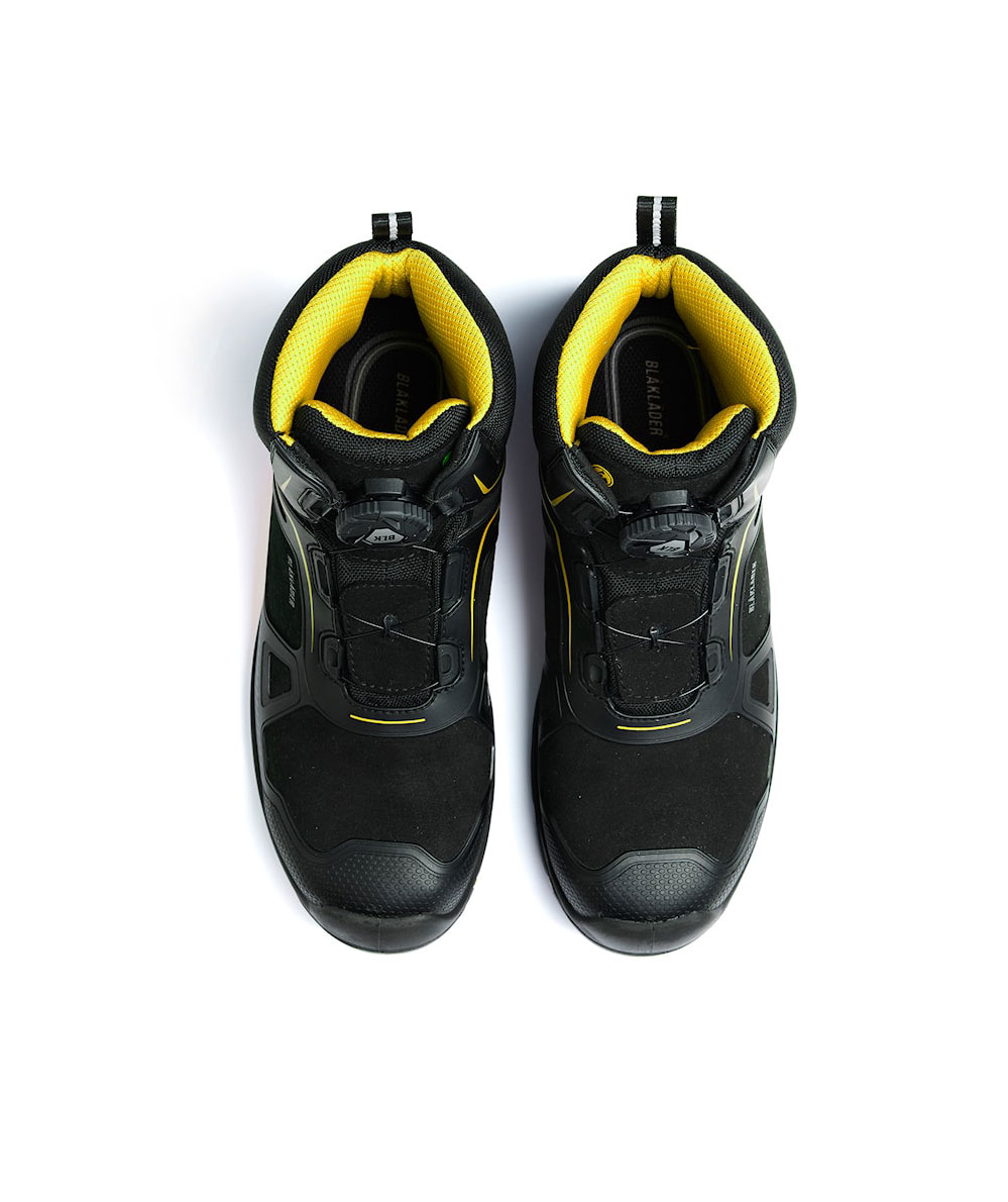 Bl&aring;kl&auml;der&nbsp;Gecko skyddsk&auml;ngor S3, Svart/Gul, large image number 2