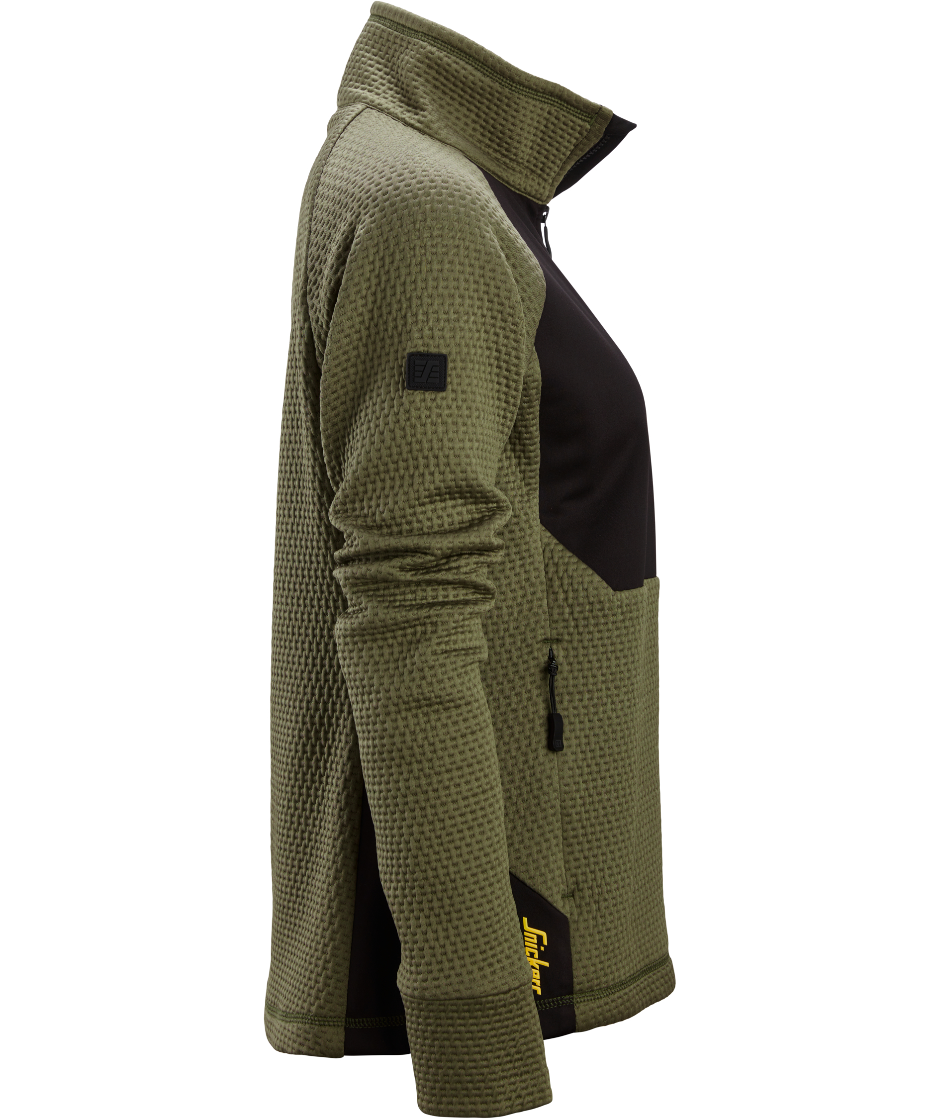 Snickers FlexiWork women's cardigan 8407, Khaki Green/Black, large image number 3