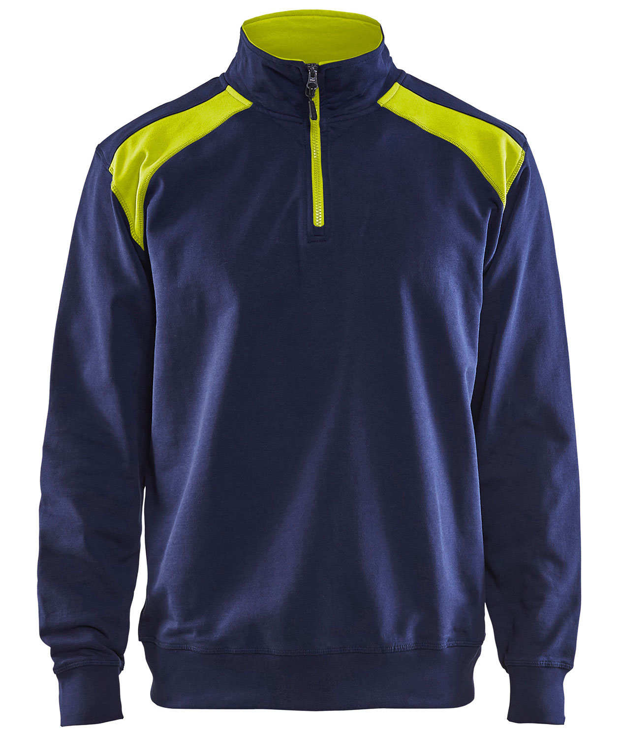 Bl&aring;kl&auml;der Unite Half-Zip sweatshirt, Marine/Hi-Vis yellow, Marine/Hi-Vis yellow, swatch