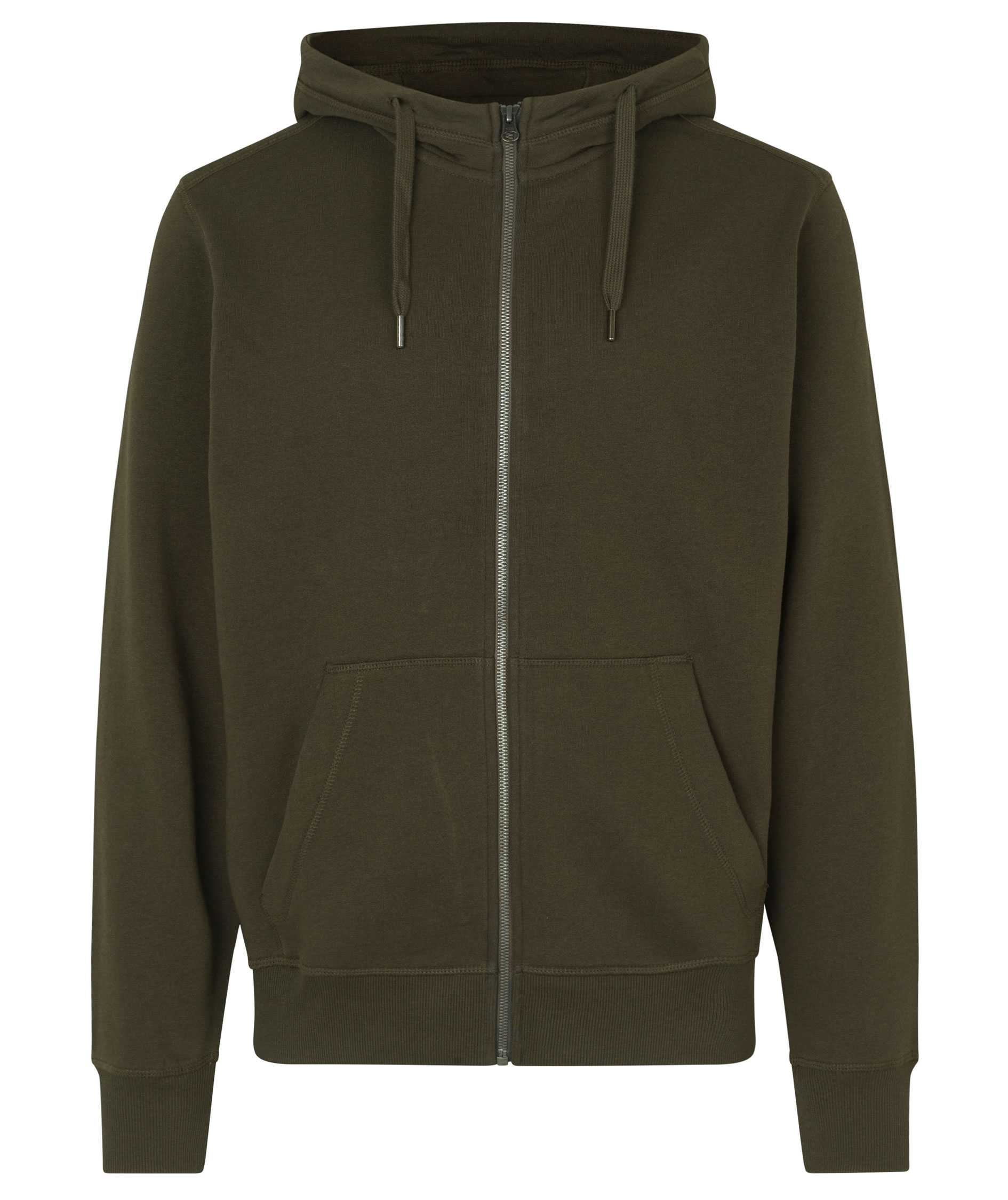 ID Core hoodie med dragkedja, Olivgr&ouml;n, Olivgr&ouml;n, swatch