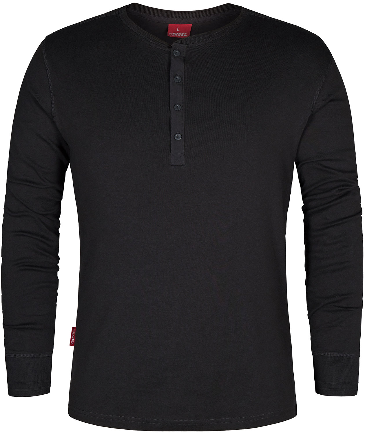 Engel Extend langermet Grandad T-skjorte, Antrasittgr&aring;, Antrasittgr&aring;, swatch