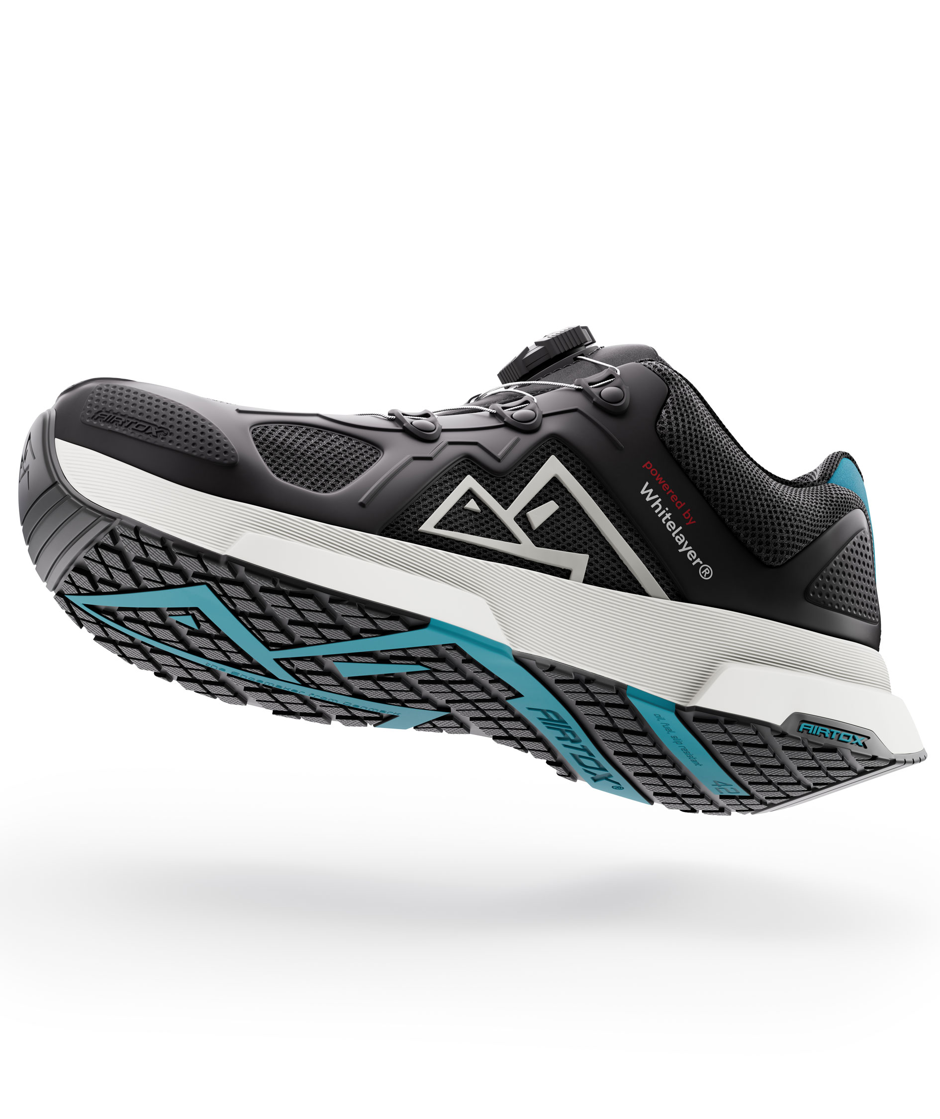 Airtox FM11 safety shoes S1P, Black/White, large image number 3