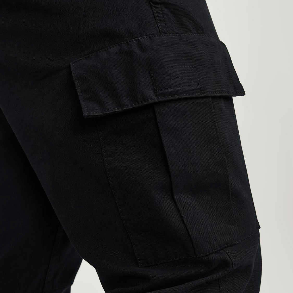 Jack & Jones Plus JPSTKANE JJBARKLEY cargo trousers, Black, large image number 4