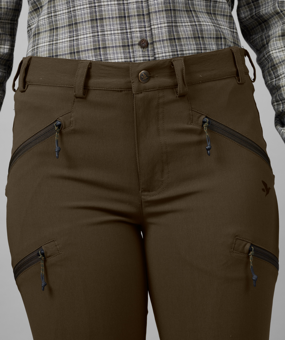 Seeland Larch stretch byxa dam, Pine green, large image number 3