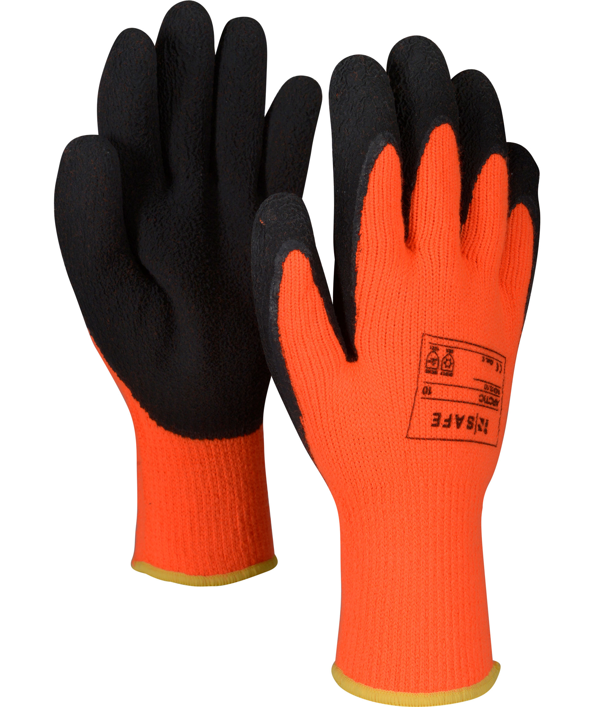 OX-ON InSafe Arctic arbejdshandsker, Sort/Orange