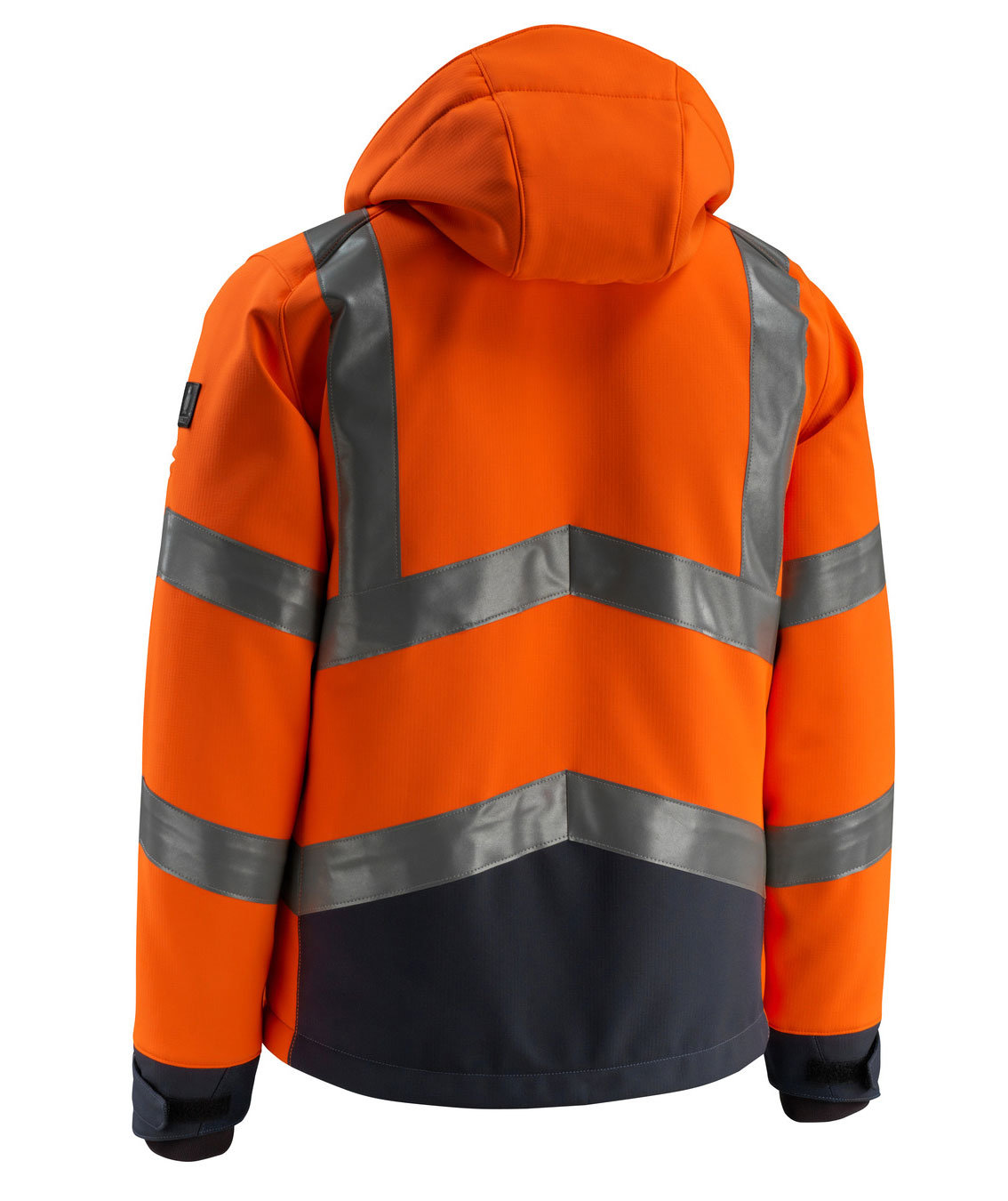 Mascot Safe Supreme Blackpool softshelljakke, Hi-vis Orange/M&oslash;rk Marine, large image number 2