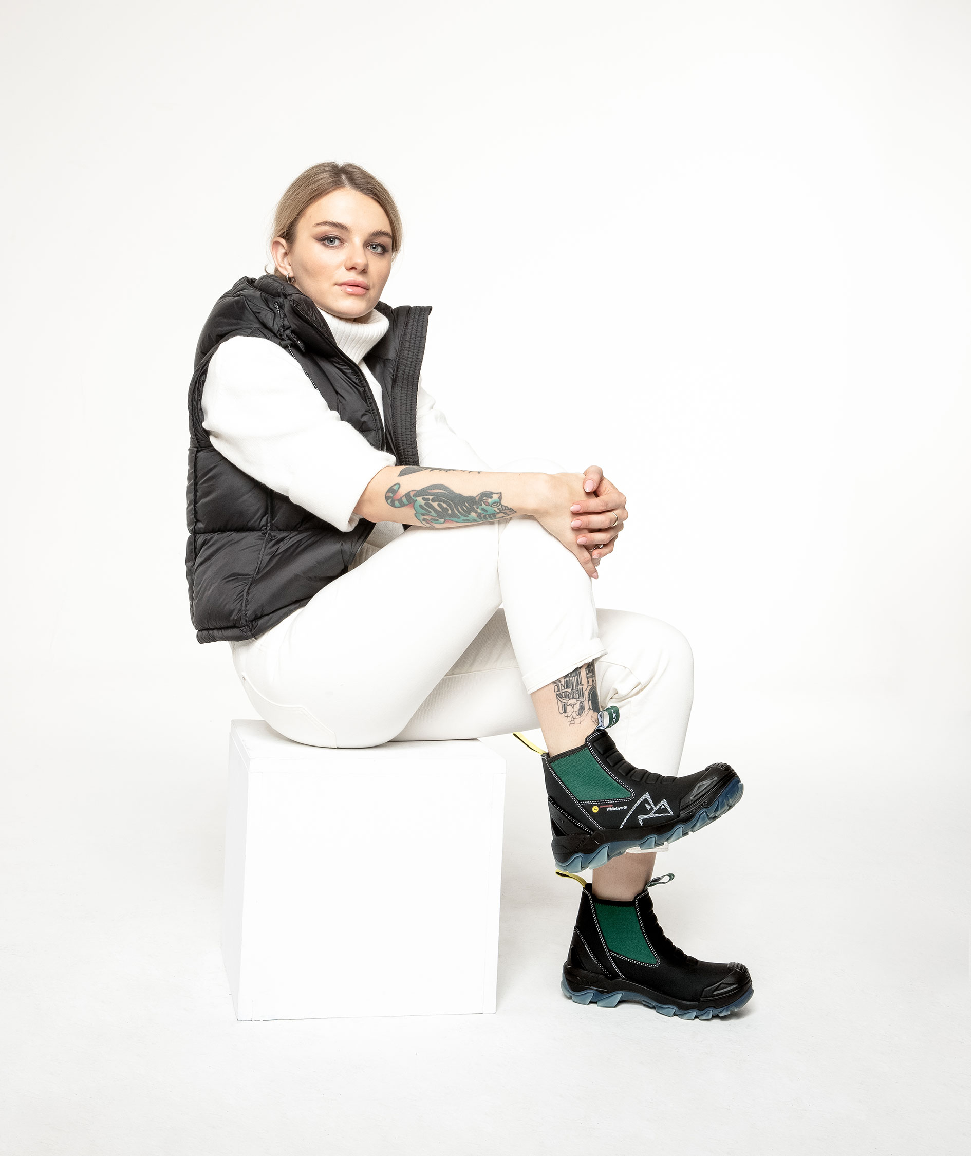 Airtox GLC sikkerhedsst&oslash;vletter S3, Sort/Gr&oslash;n, large image number 15