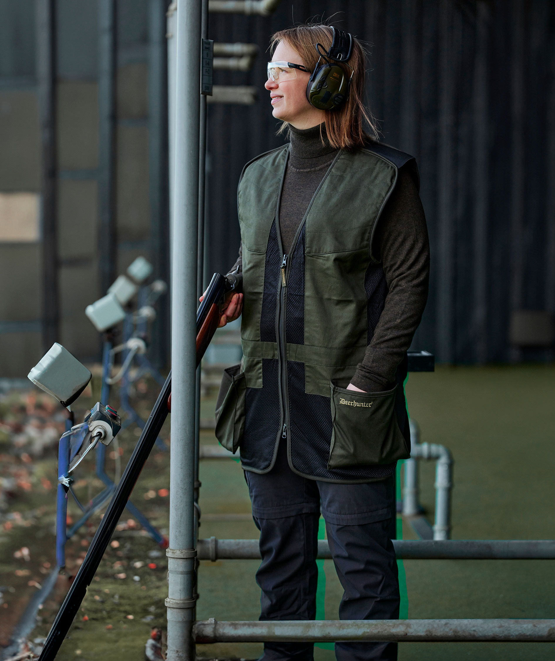 Deerhunter Slogen zip-off damebukse, Black Ink