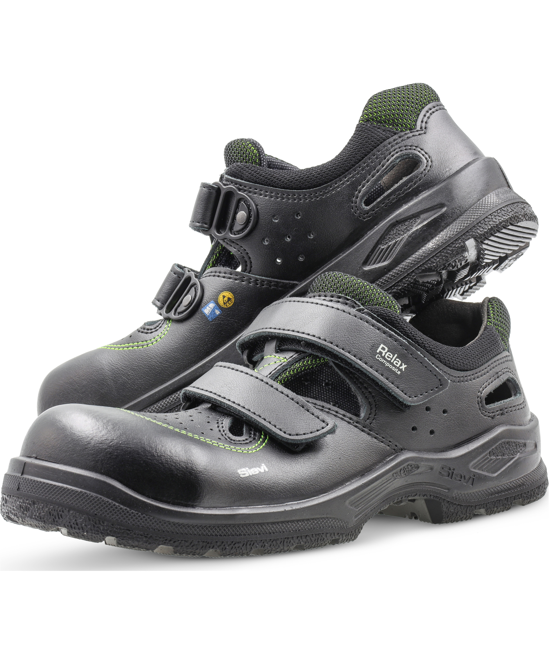 Sievi Relax CT Damen Sicherheitssandalen S1PL, Schwarz, large image number 1