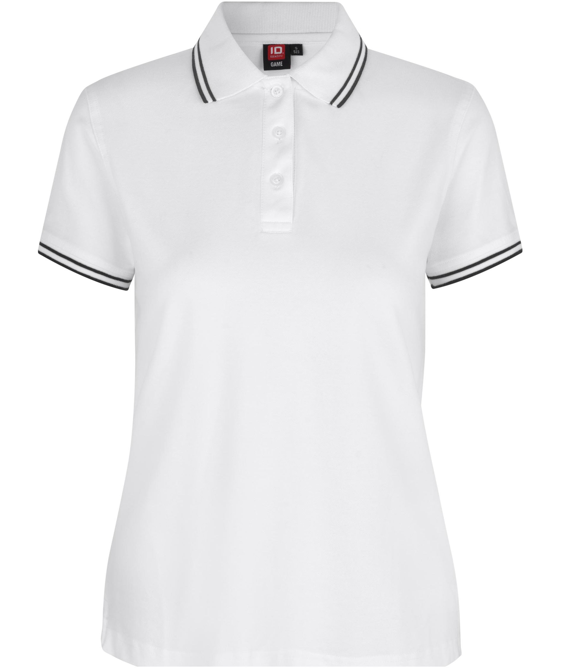 ID stretch dame polo T-shirt, Hvid, Hvid, swatch