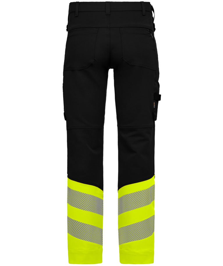 Engel Safety arbejdsbukser full stretch, Sort/Hi-Vis Gul, Sort/Hi-Vis Gul, large image number 1