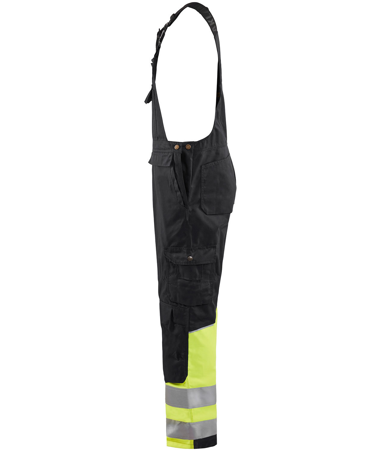 Bl&aring;kl&auml;der work bib and brace, Black/Hi-Vis Yellow, large image number 3