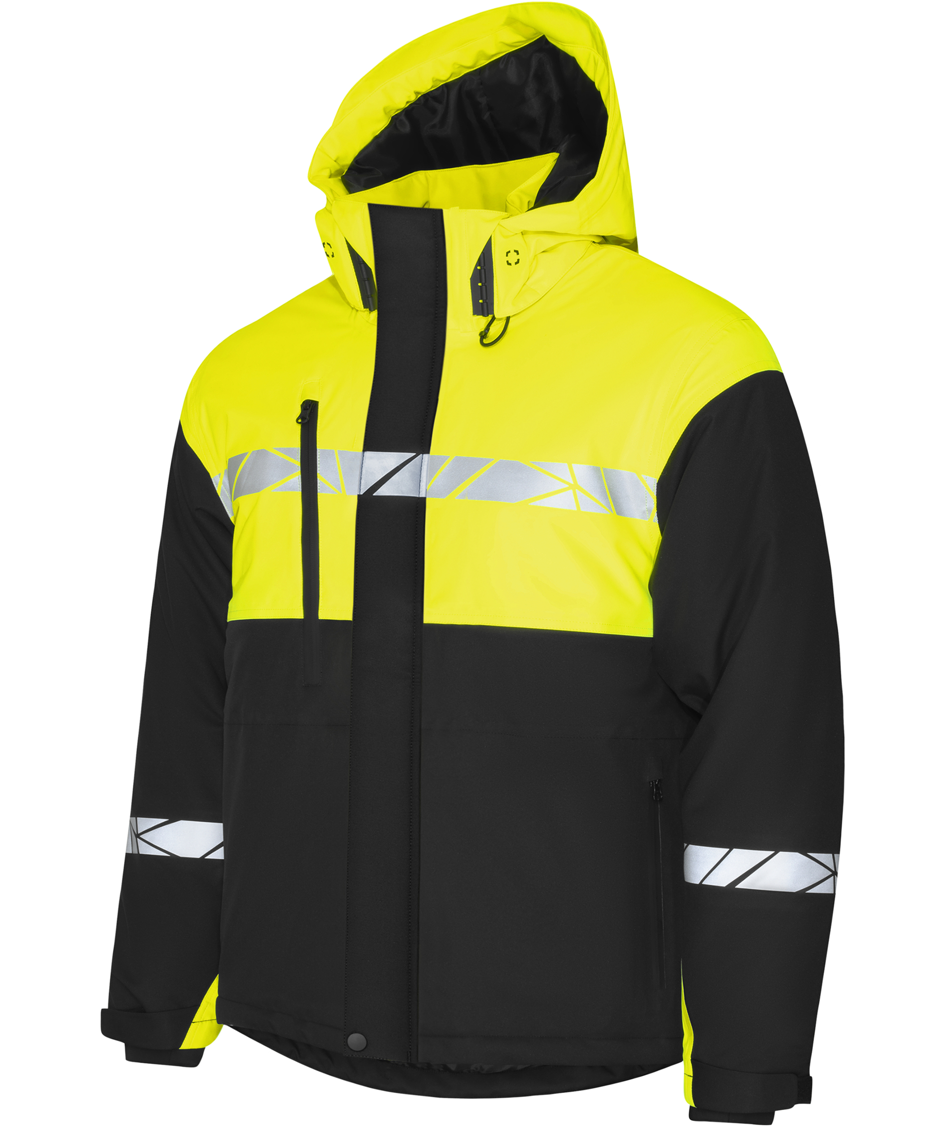 ProJob foret softshelljakke 7413, Svart/Gul, large image number 7